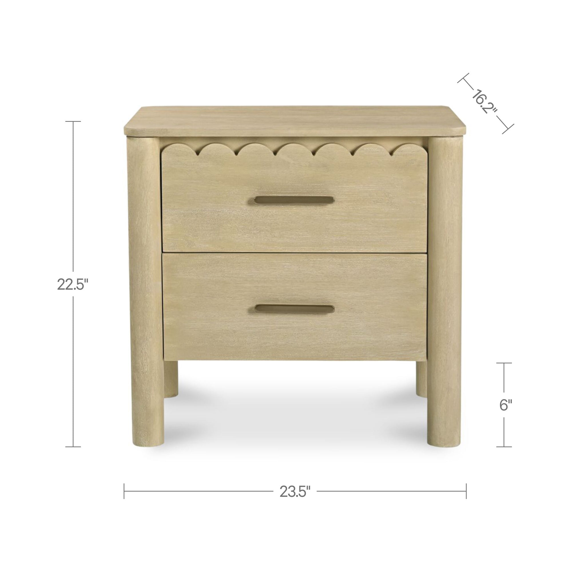 Wiley Nightstand Natural by Moe's Home Collection - view 3