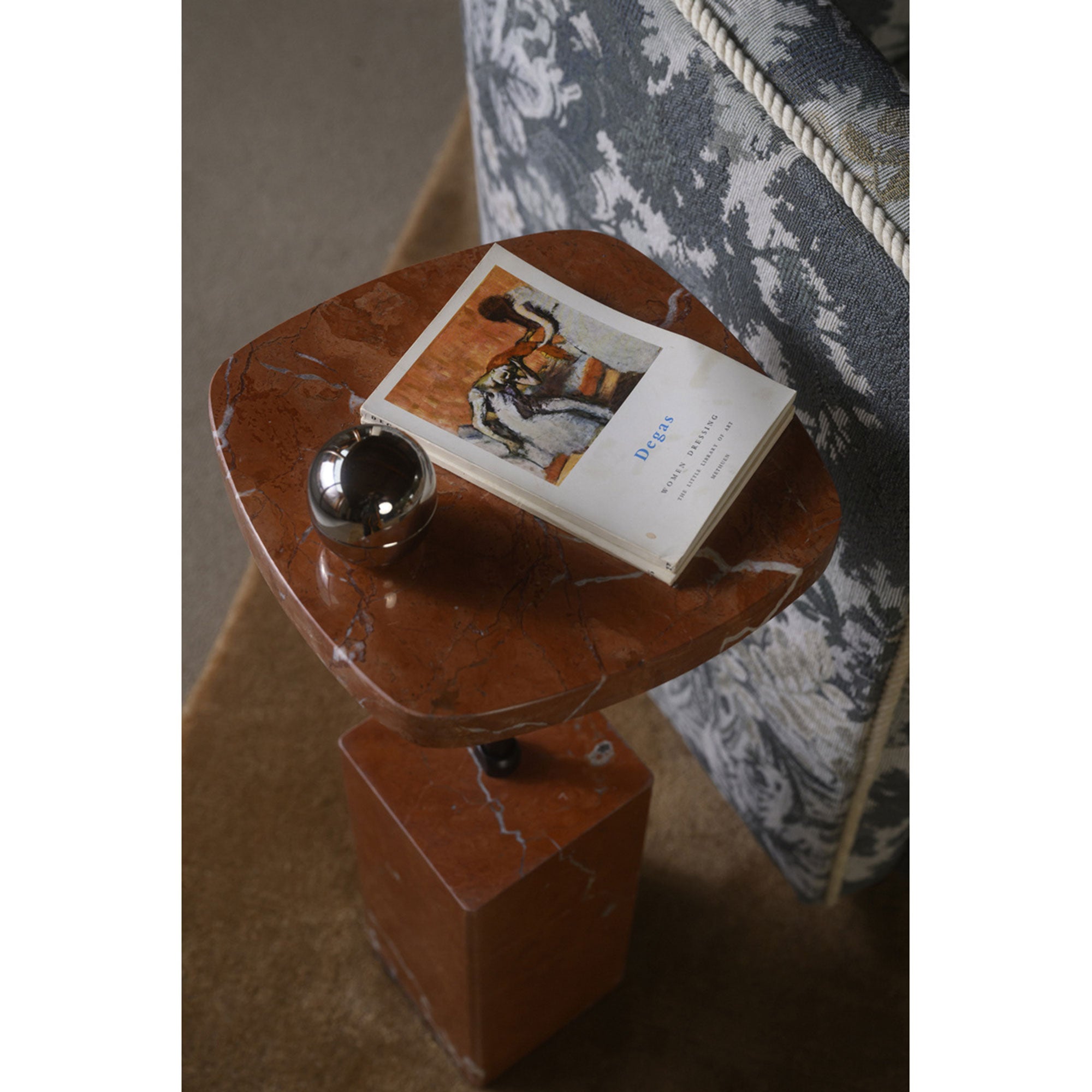 Caro Side Table Rosso Alicante Marble by Moe's Home Collection - view 5