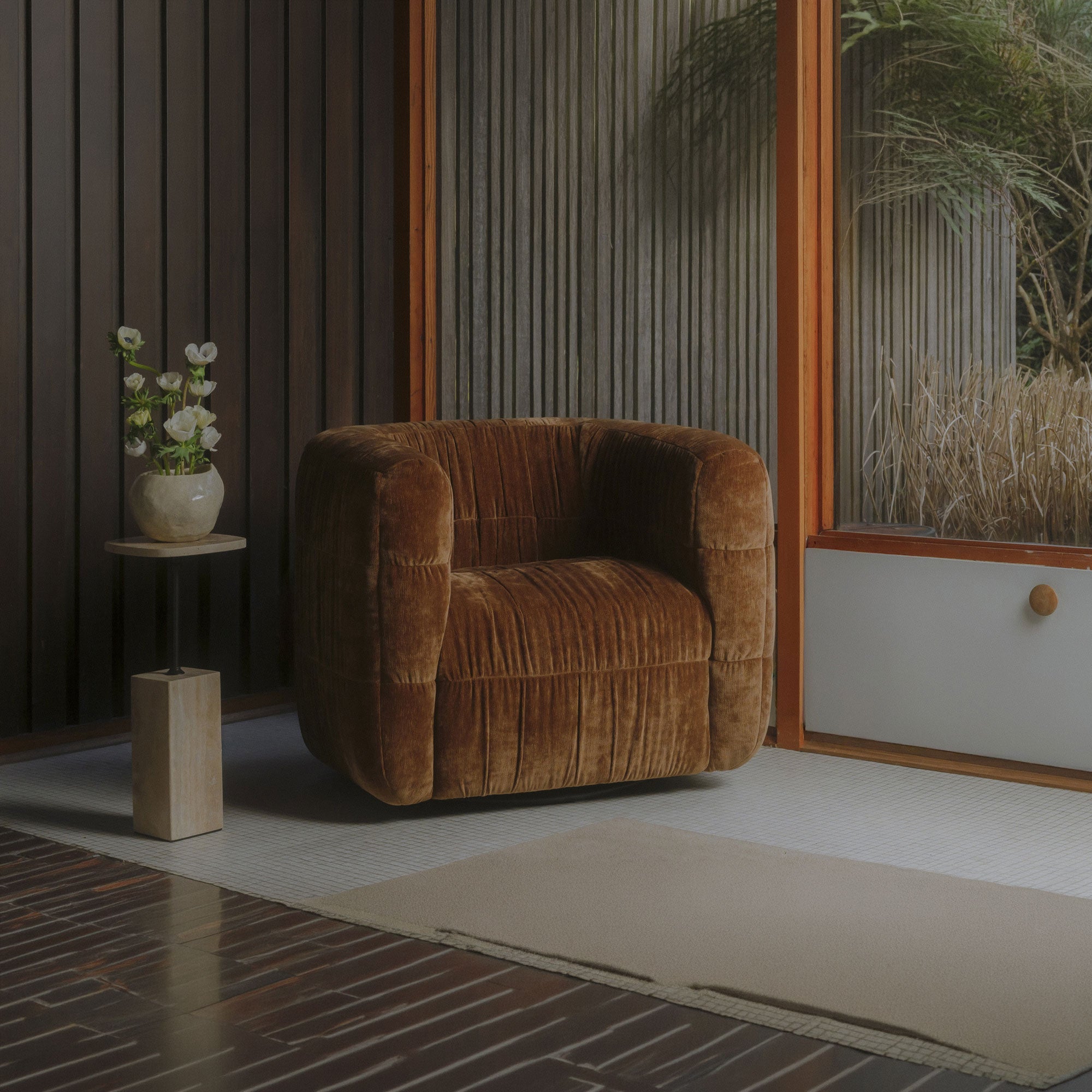 Caro Side Table Travertine by Moe's Home Collection - view 3