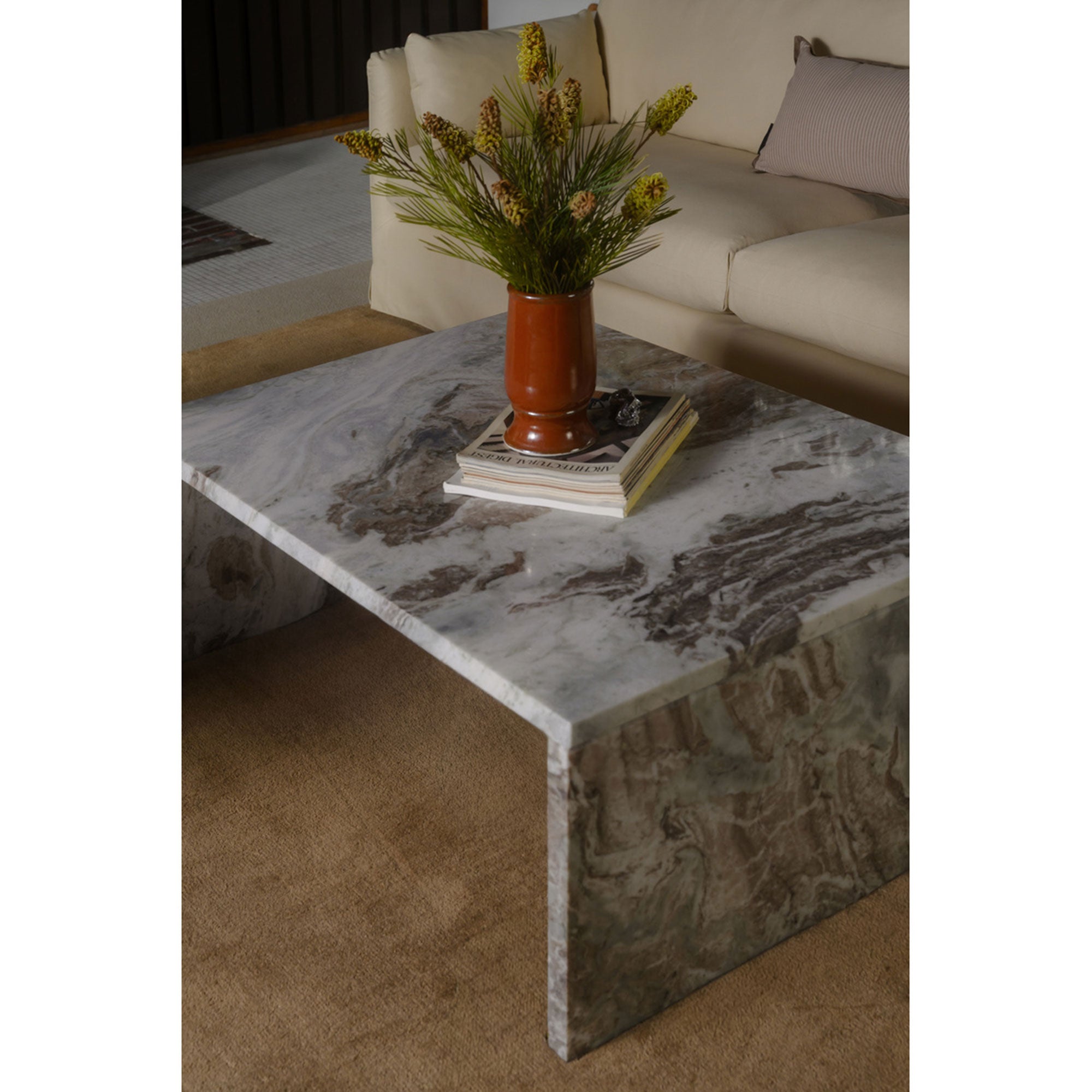 Rosa Coffee Table Torrento Marble by Moe's Home Collection - view 3
