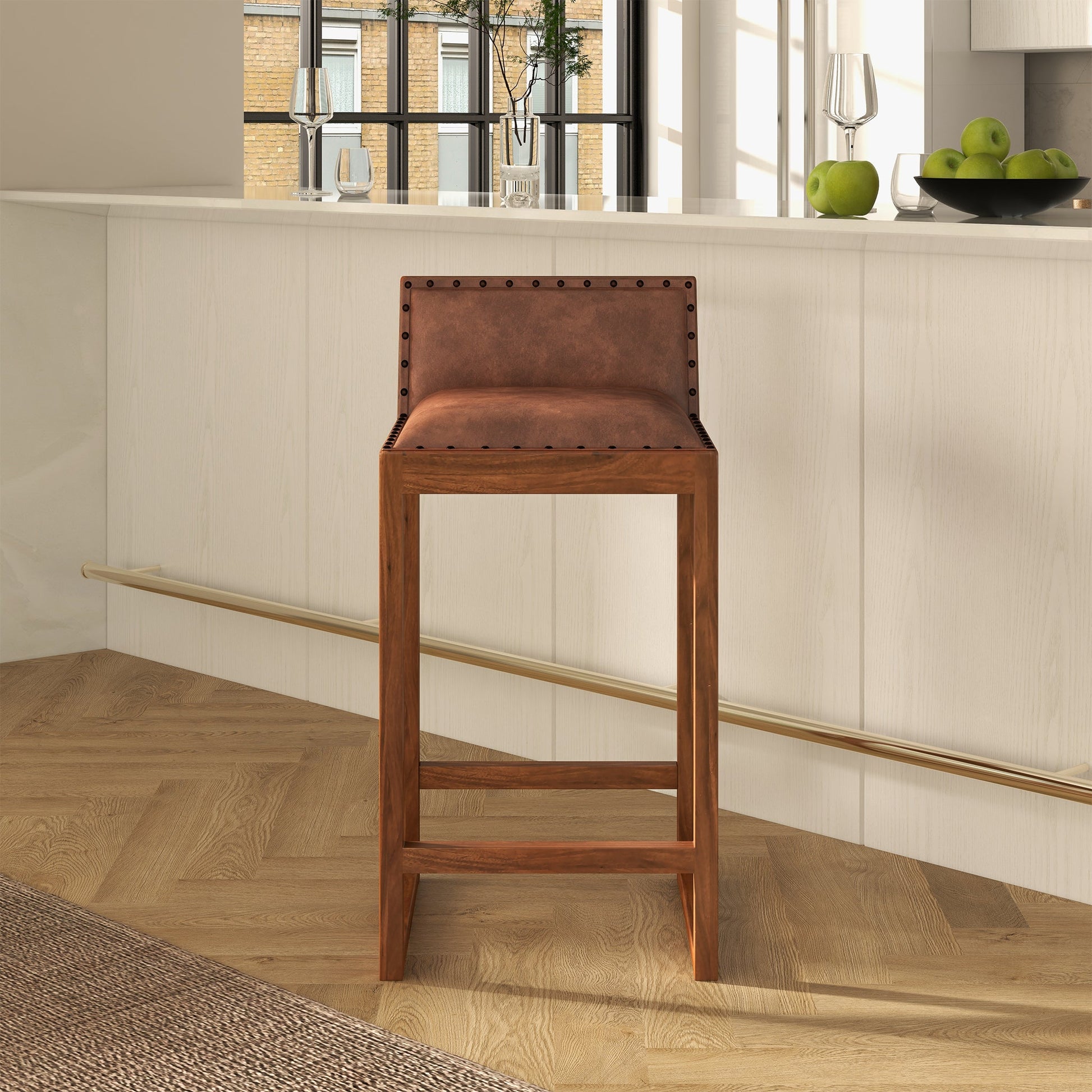Gavin 25'' Mid-Century Counter Stool