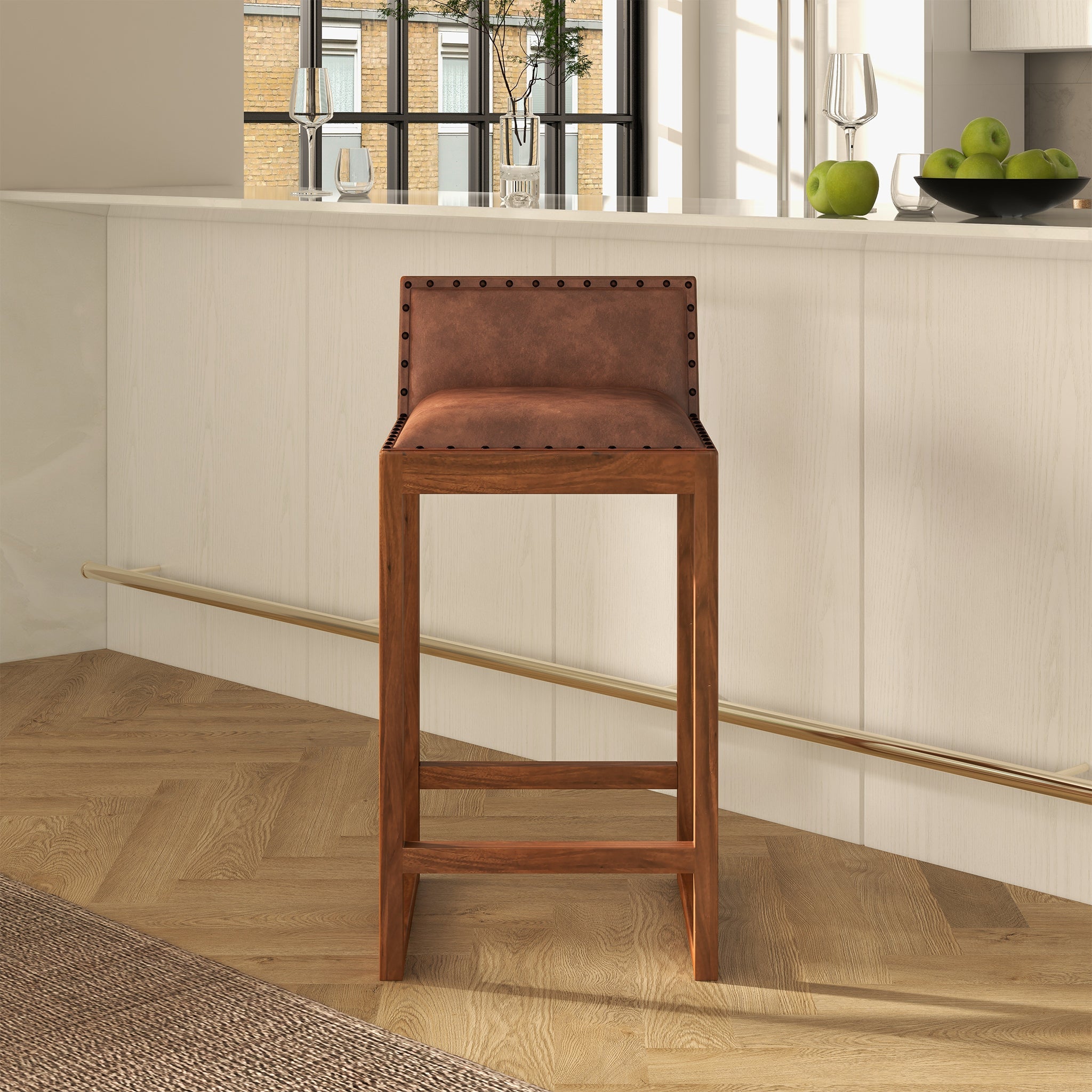 Gavin 25'' Mid-Century Counter Stool