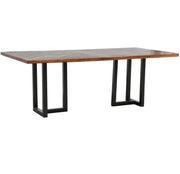 Loft Geometric Metal Base Dining Table