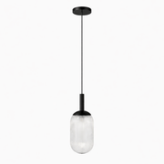 Giza Pendant Lamp - Black and Clear