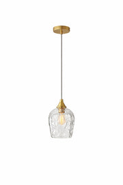 Glowline Pendant Lamp - Gold and Clear