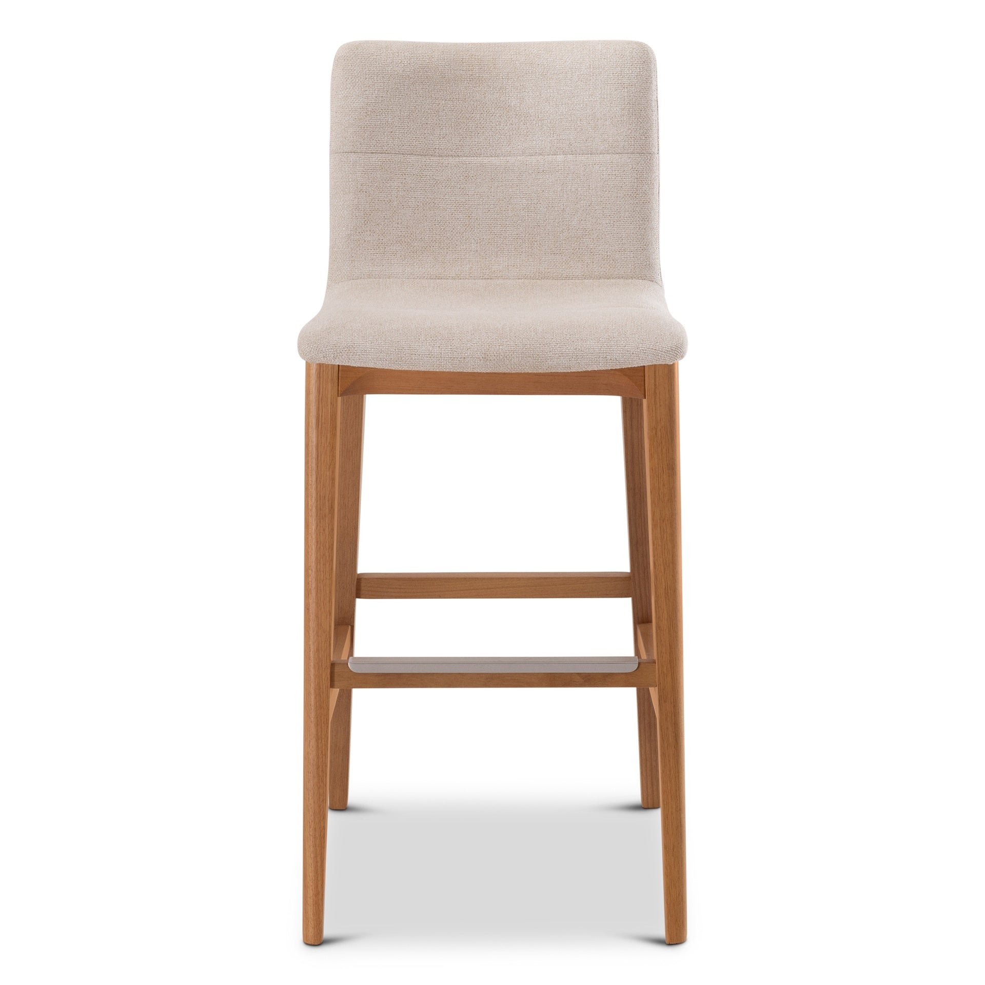 Modern Brazilian - Godan Stool - Bar Height - Harvest Natural Seat - Domasco Frame by Urbia