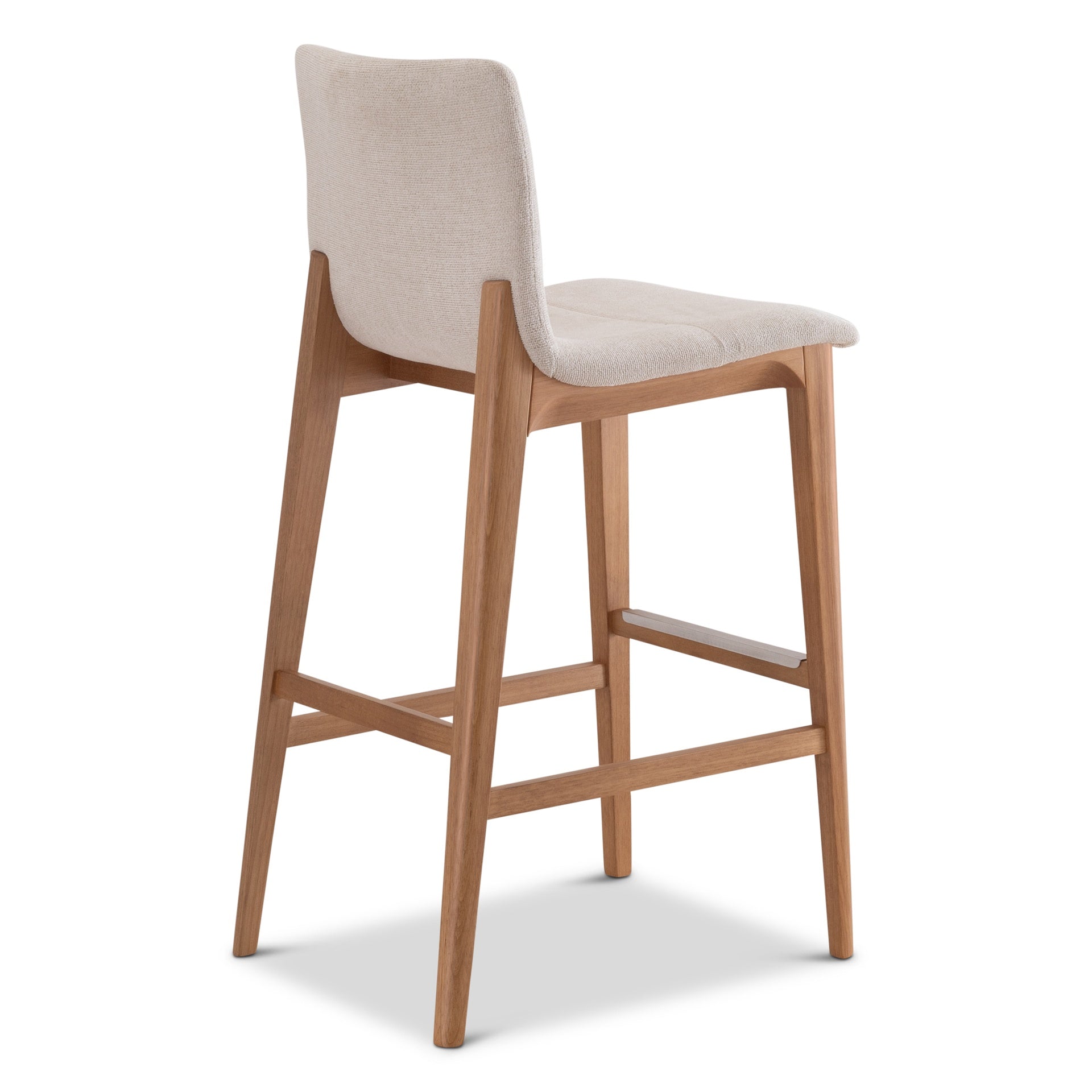 Modern Brazilian - Godan Stool - Bar Height - Harvest Natural Seat - Domasco Frame by Urbia