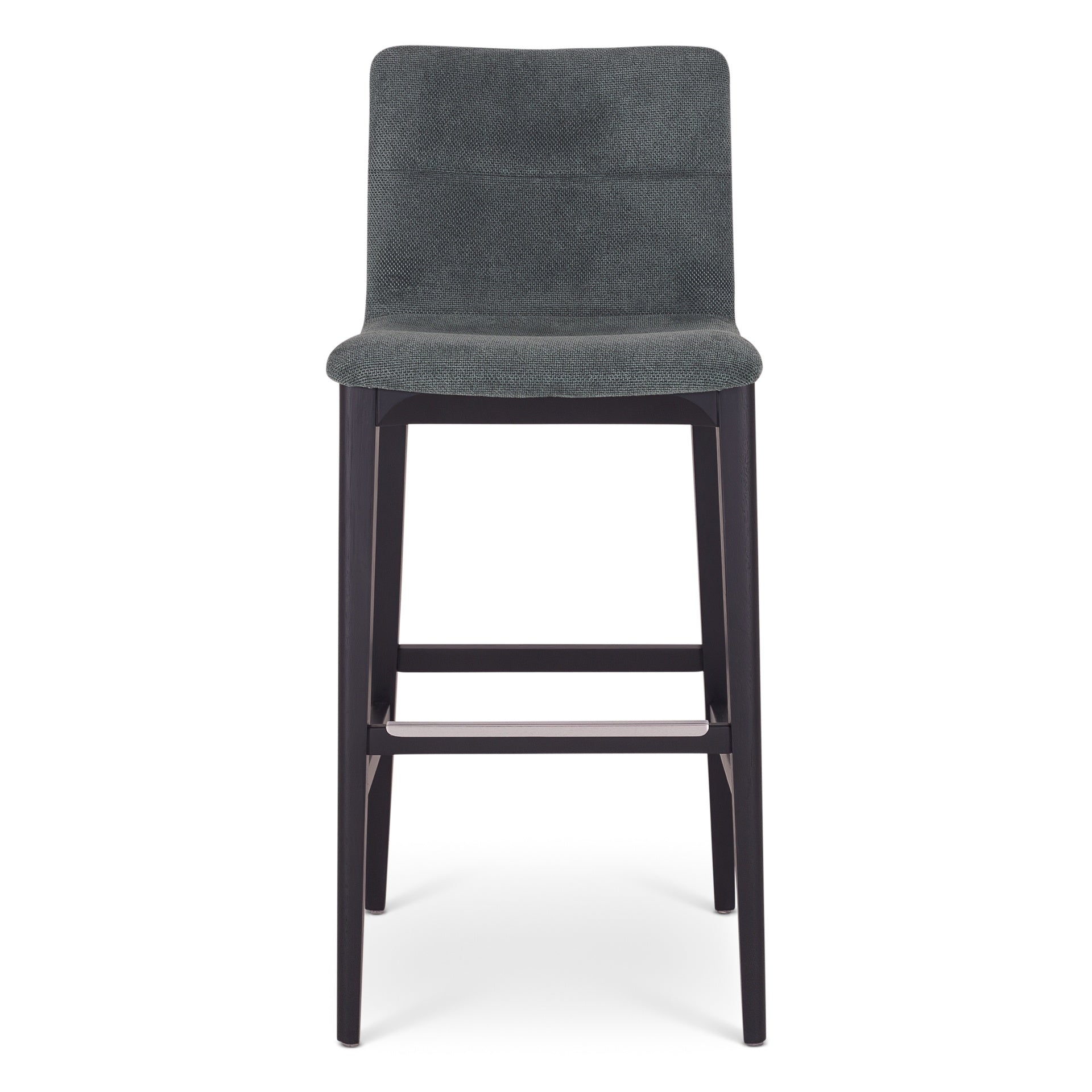 Modern Brazilian - Godan Stool - Bar Height - Jackpot Teal Seat - Ebano Frame by Urbia