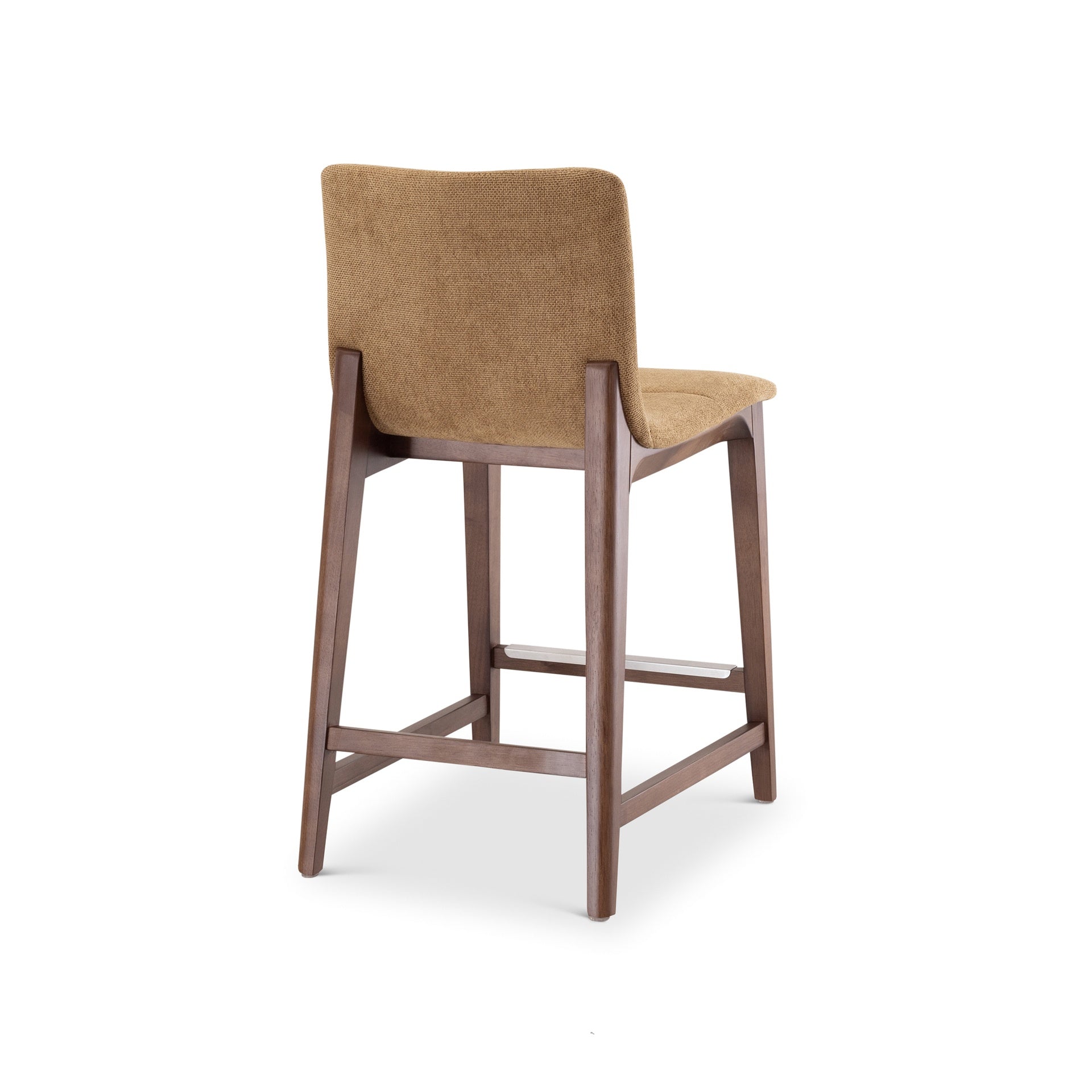 Modern Brazilian - Godan Stool - Counter Height - Jackpot Terracotta Seat - Nogal Frame by Urbia