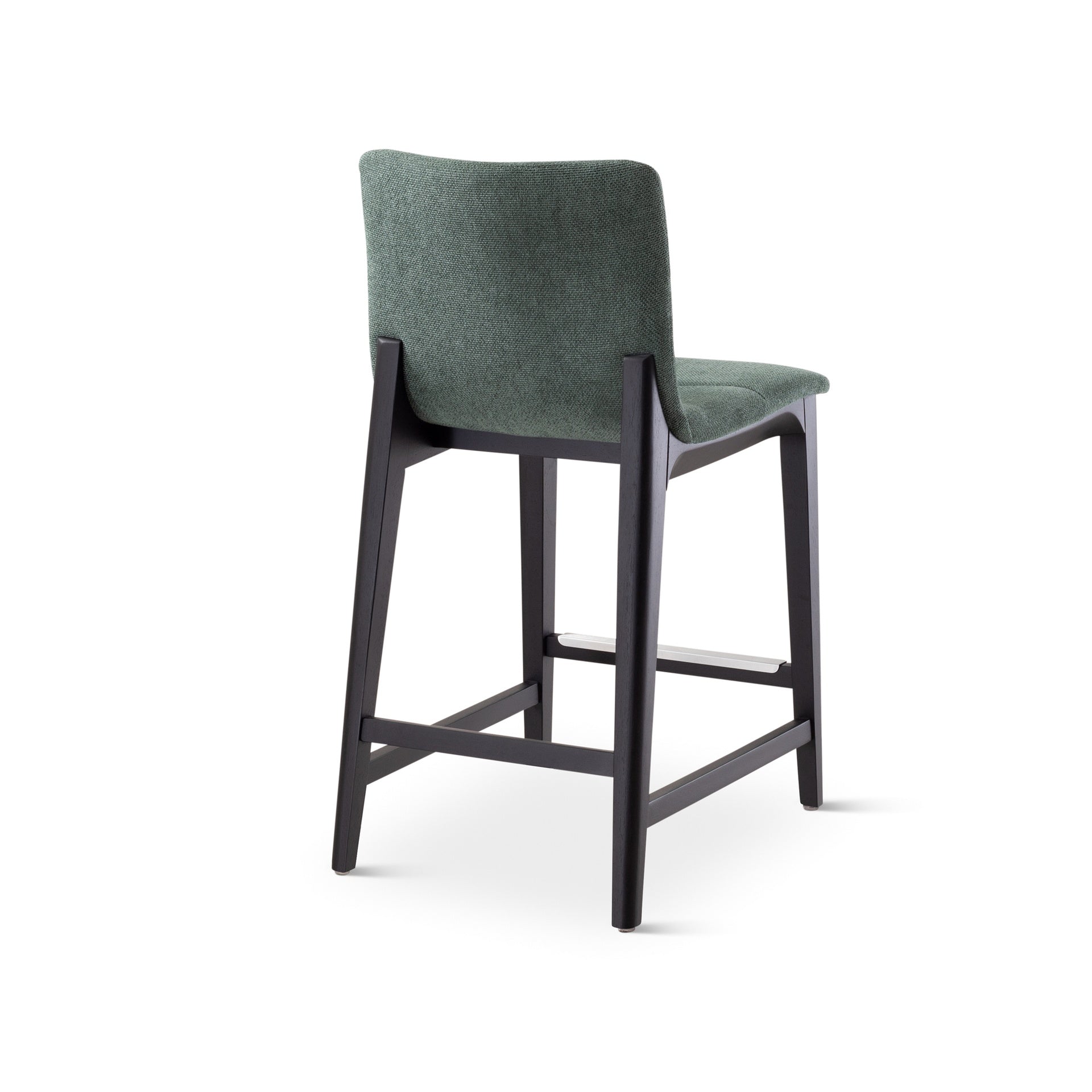 Modern Brazilian - Godan Stool - Counter Height - Jackpot Teal Seat - Ebano Frame by Urbia