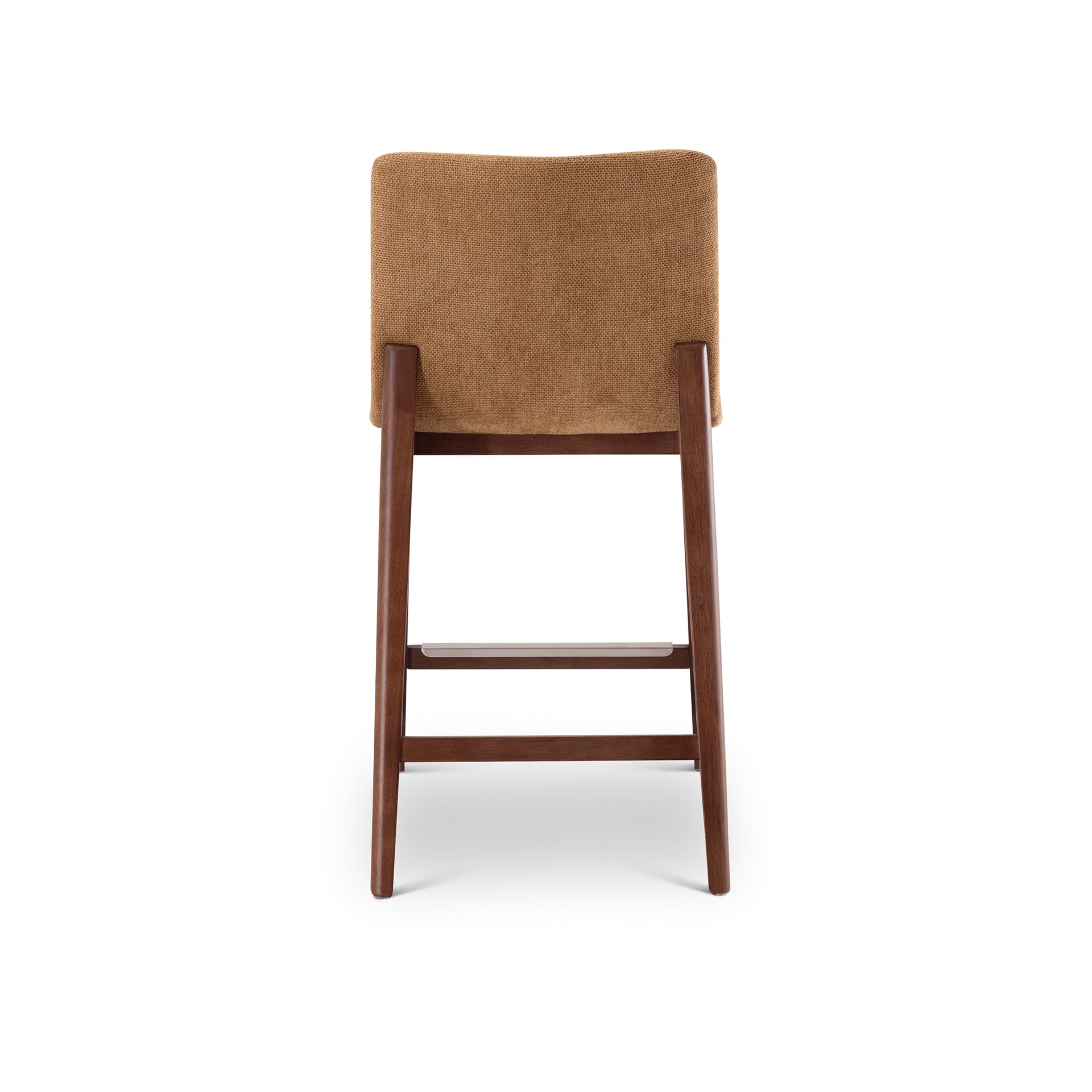 Modern Brazilian - Godan Stool - Counter Height - Jackpot Terracotta Seat - Nogal Frame by Urbia