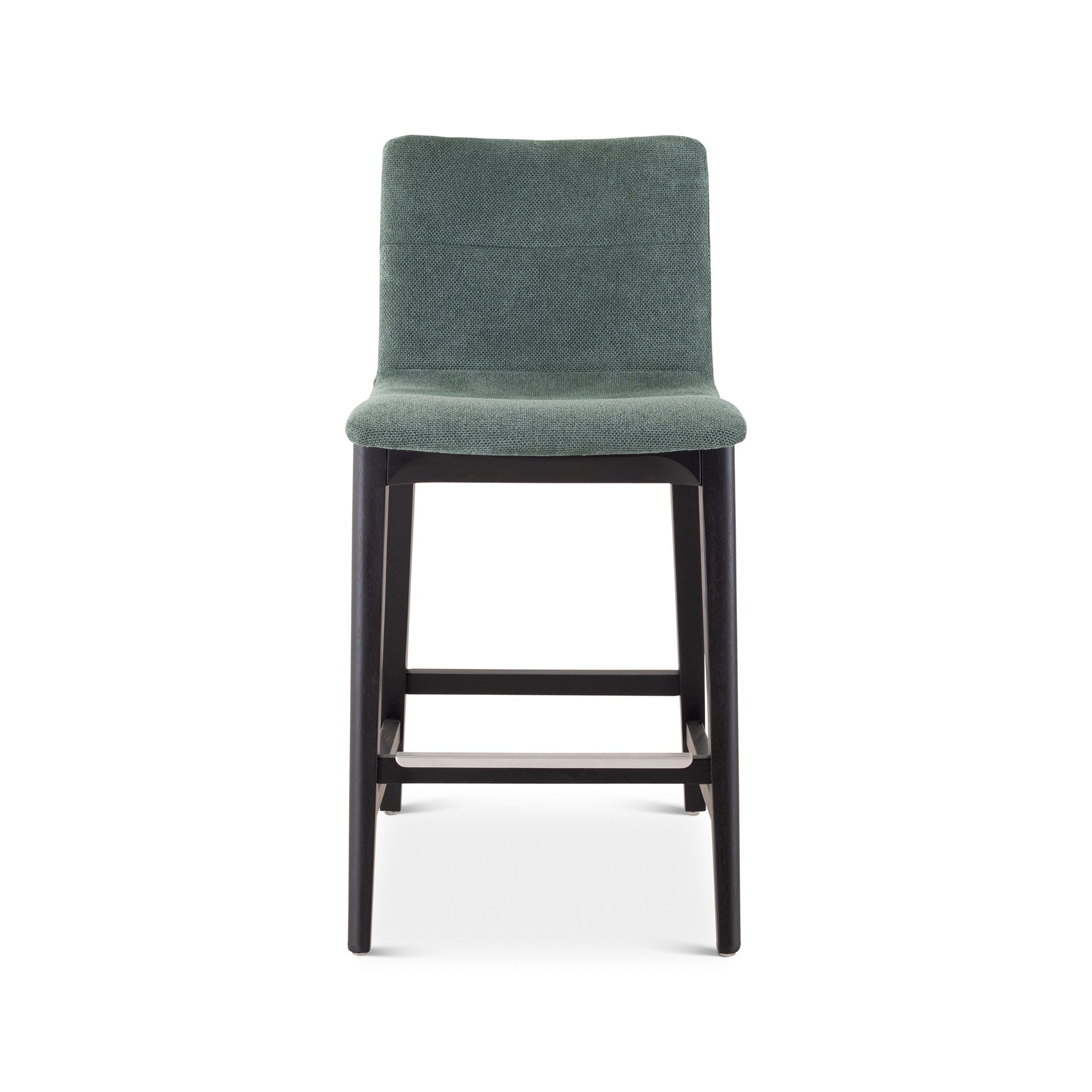 Modern Brazilian - Godan Stool - Counter Height - Jackpot Teal Seat - Ebano Frame by Urbia