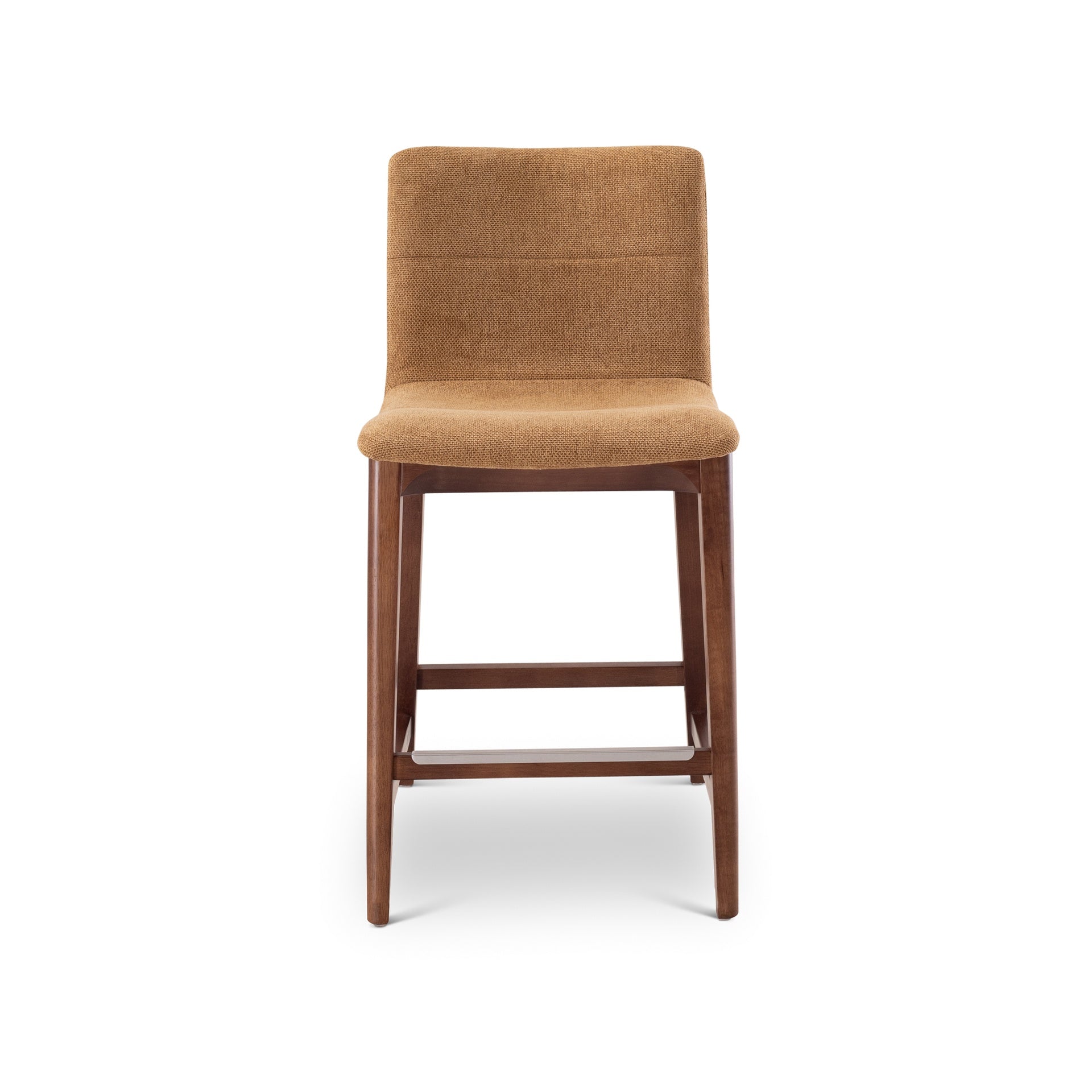 Modern Brazilian - Godan Stool - Counter Height - Jackpot Terracotta Seat - Nogal Frame by Urbia