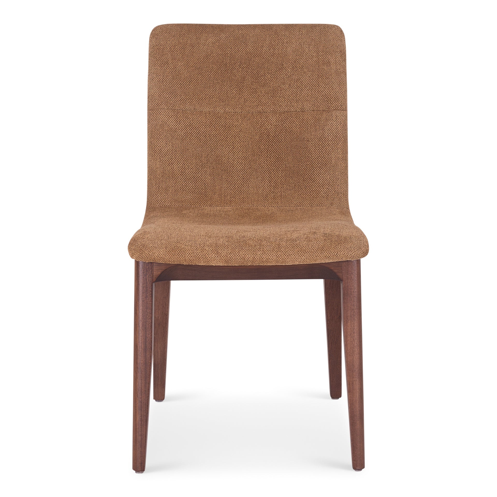 Modern Brazilian - Godan Side Chair - Jackpot Terracotta Seat - Nogal Frame by Urbia