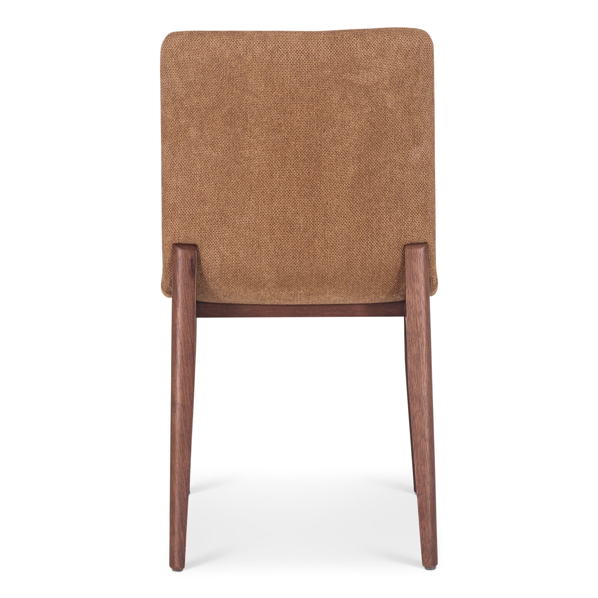 Modern Brazilian - Godan Side Chair - Jackpot Terracotta Seat - Nogal Frame by Urbia