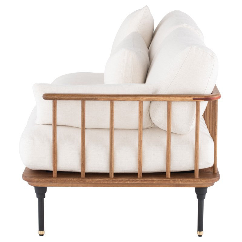 Kalmar Oak Frame Sofa 87" 