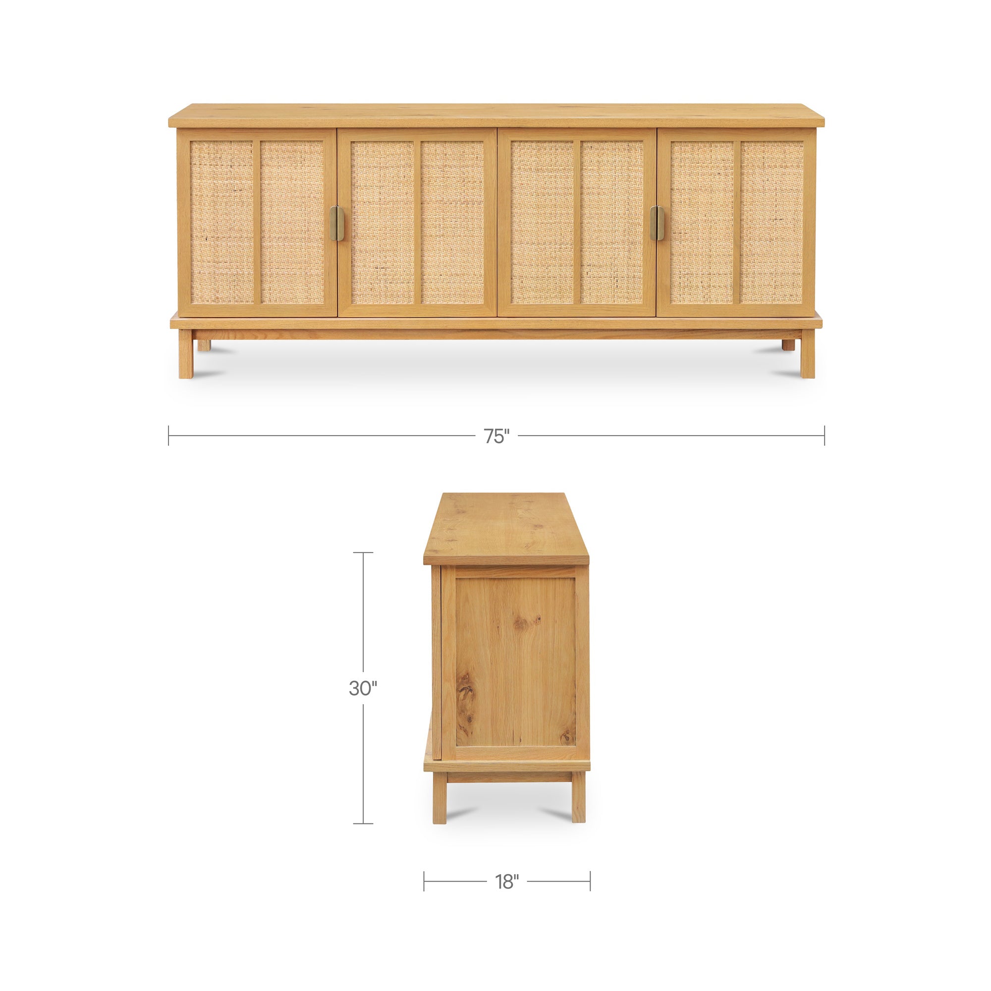 Seymour Sideboard Natural by Moe's Home Collection - view 4