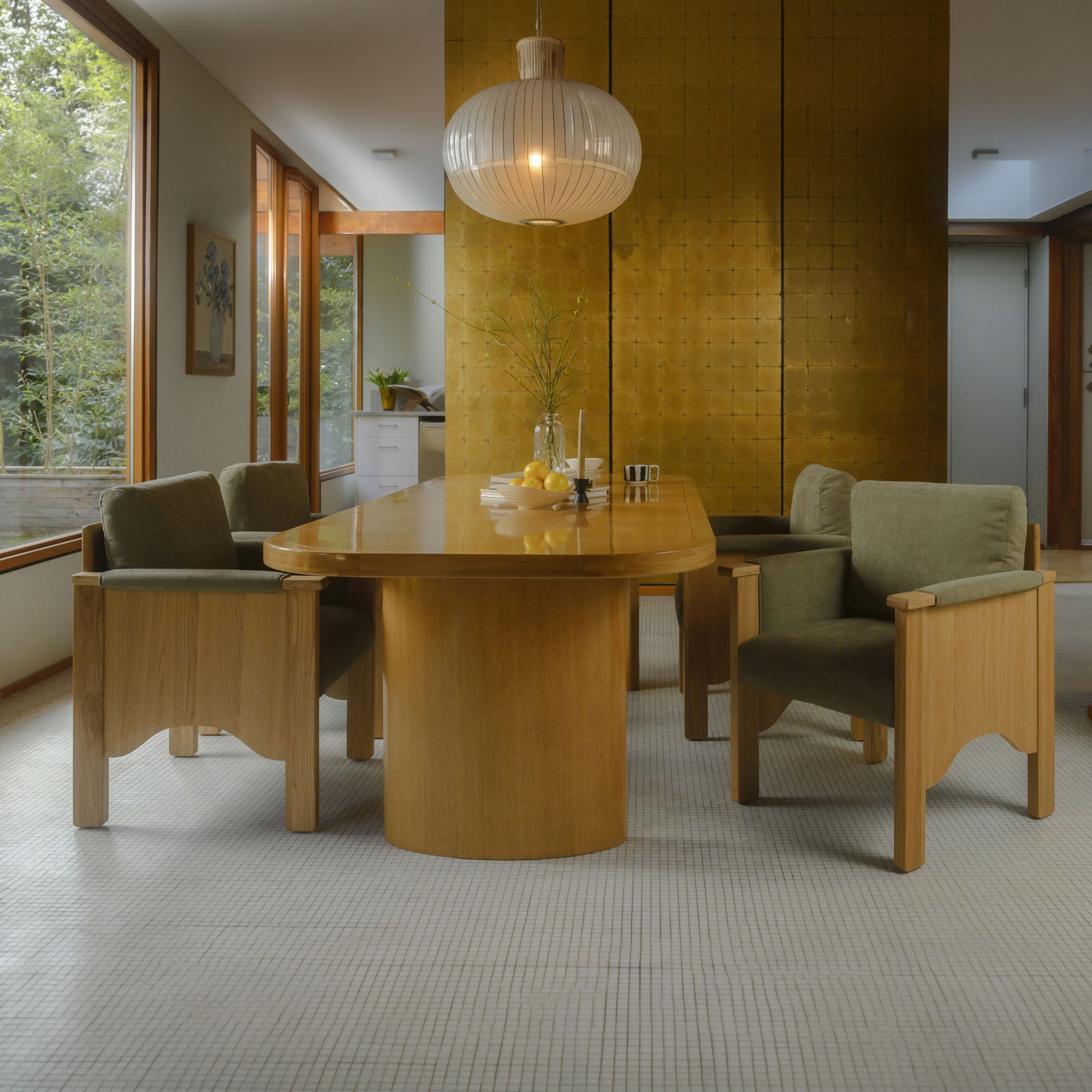 Mallory Dining Table Natural by Moe's Home Collection - view 6