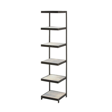 Hattie Iron + Mirror Narrow Display Etagere