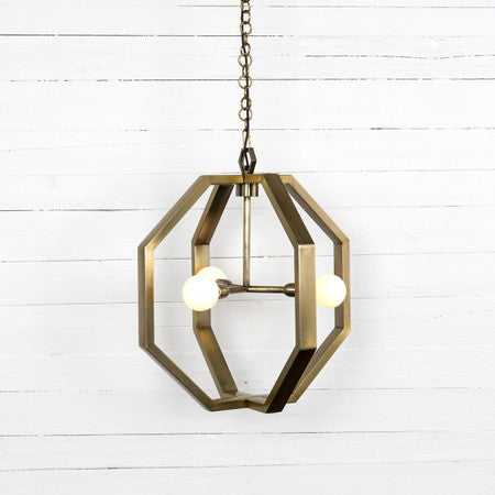 Cooper Industrial Antique Brass Chandelier