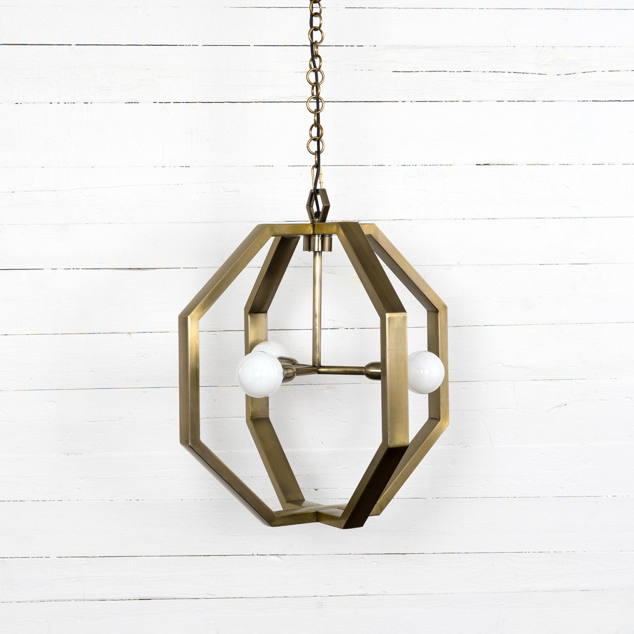 Cooper Industrial Antique Brass Chandelier