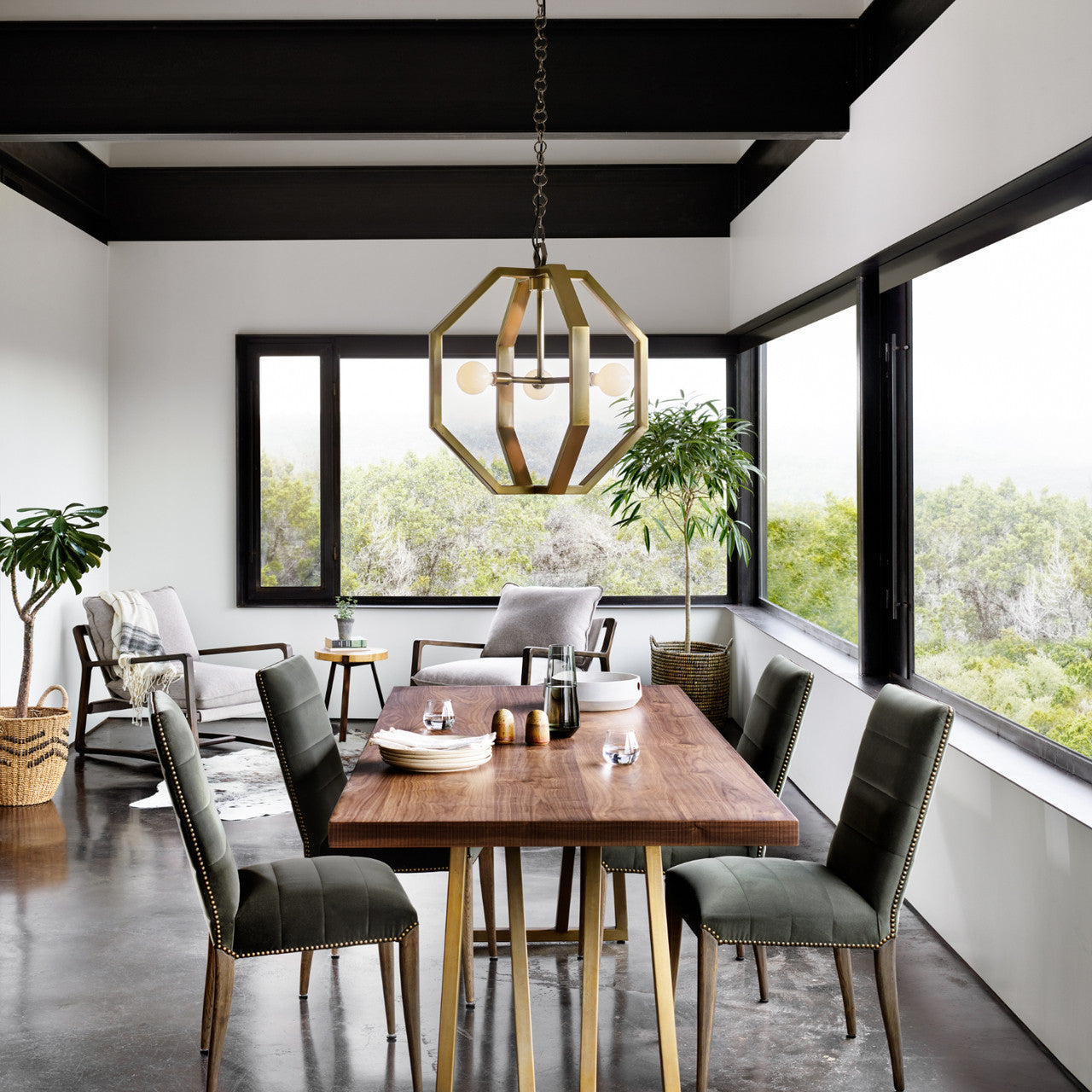 Cooper Industrial Antique Brass Chandelier