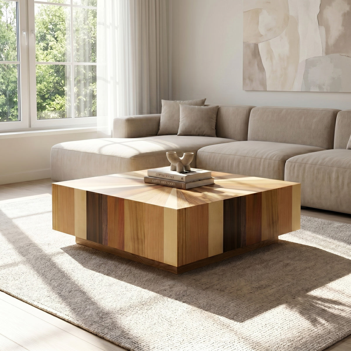 Sun Coffee Table Mixed by Urbia - styled room view