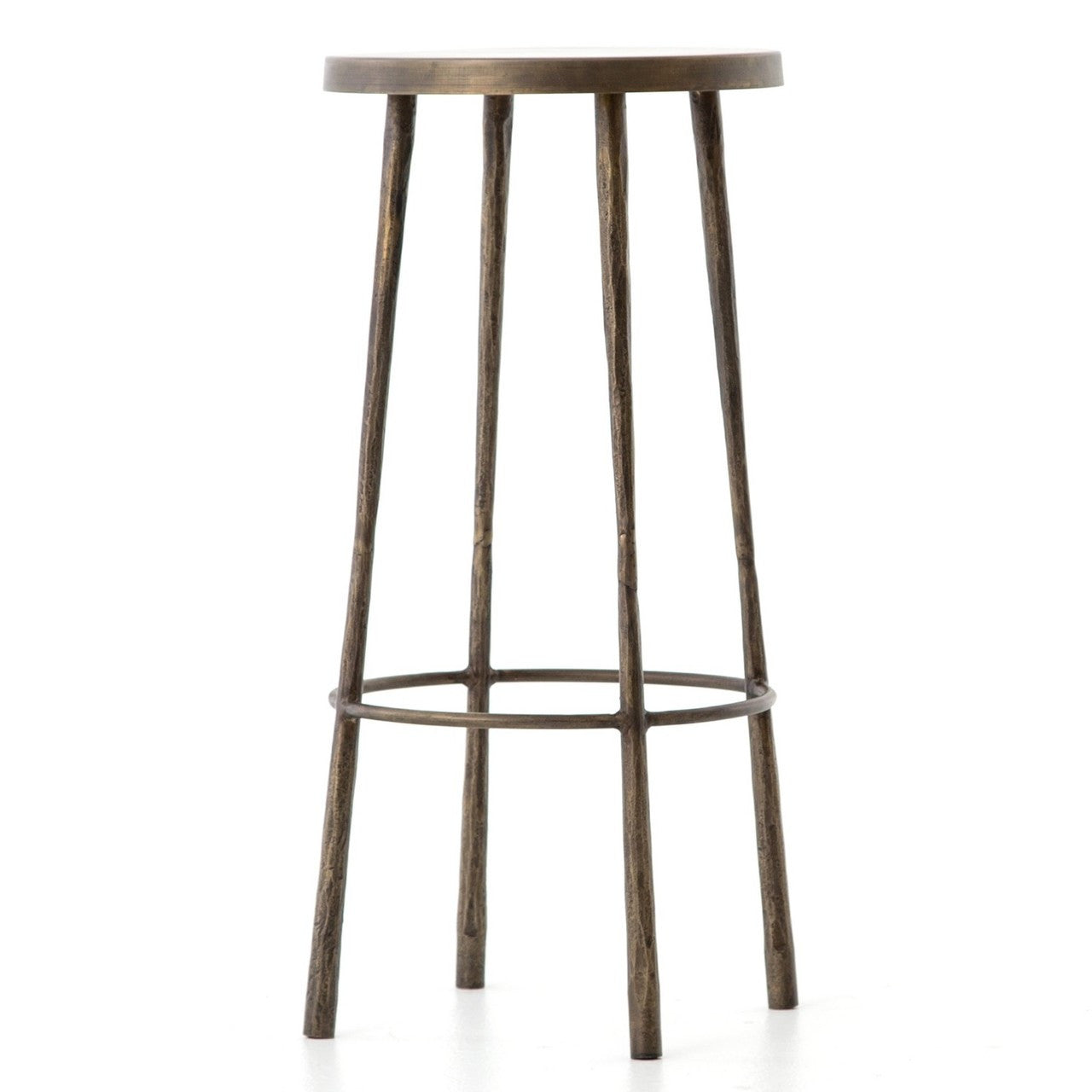 Westwood Industrial Antiqued Brass Bar Stools
