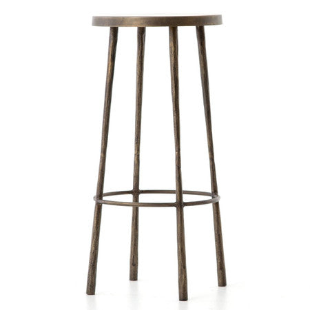 Westwood Industrial Antiqued Brass Bar Stools
