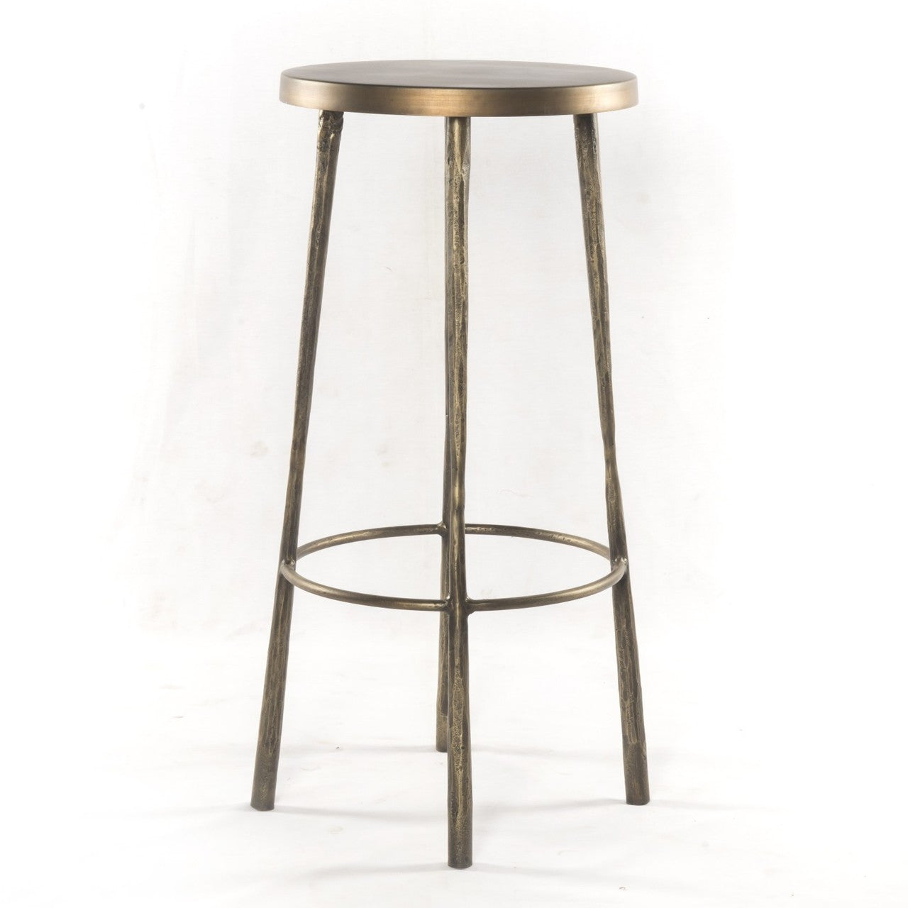 Westwood Industrial Antiqued Brass Bar Stools