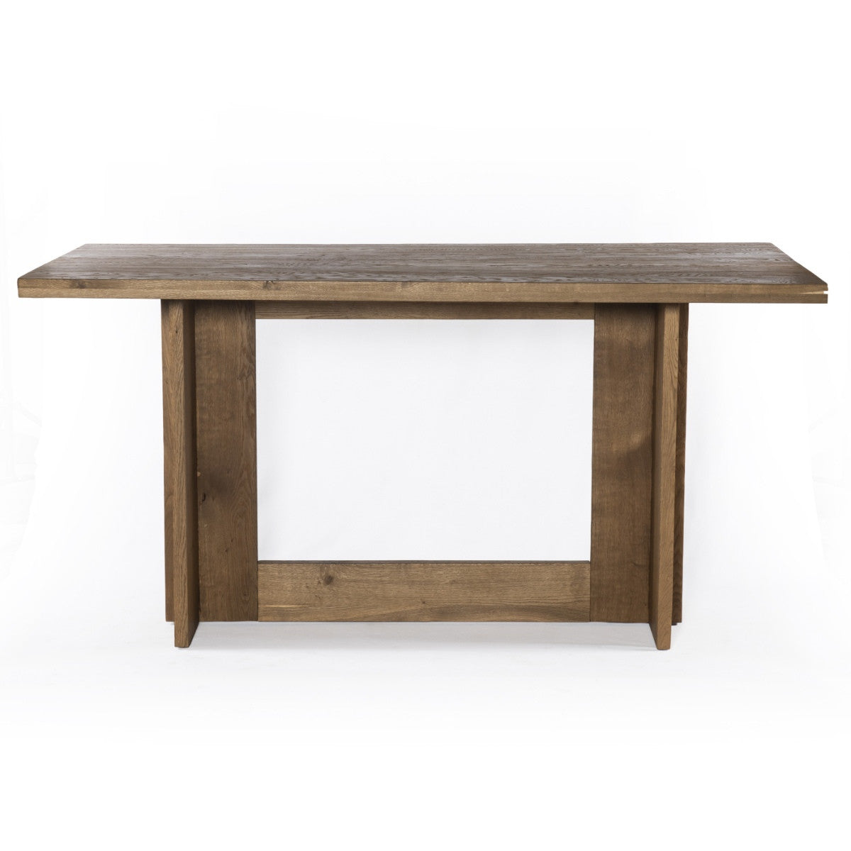 Erie Oak Wood Modern Trestle Counter Table 72"