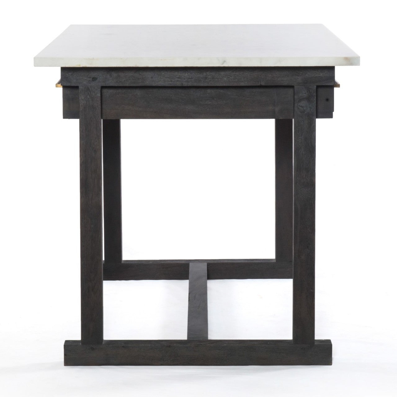 Cayson French Country Marble Top Kitchen Island