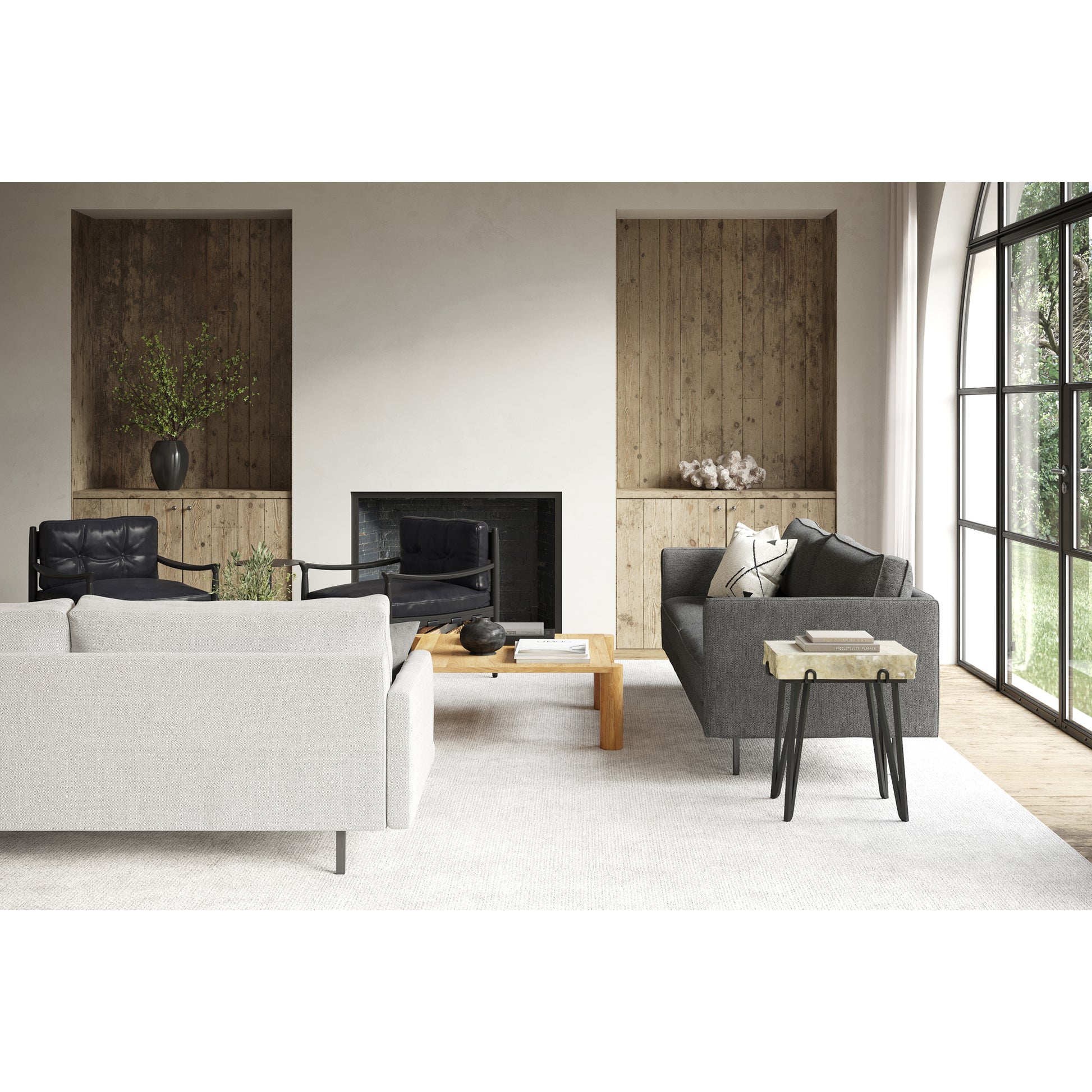 Alpert Accent Table Light Brown by Moe's Home Collection - view 3