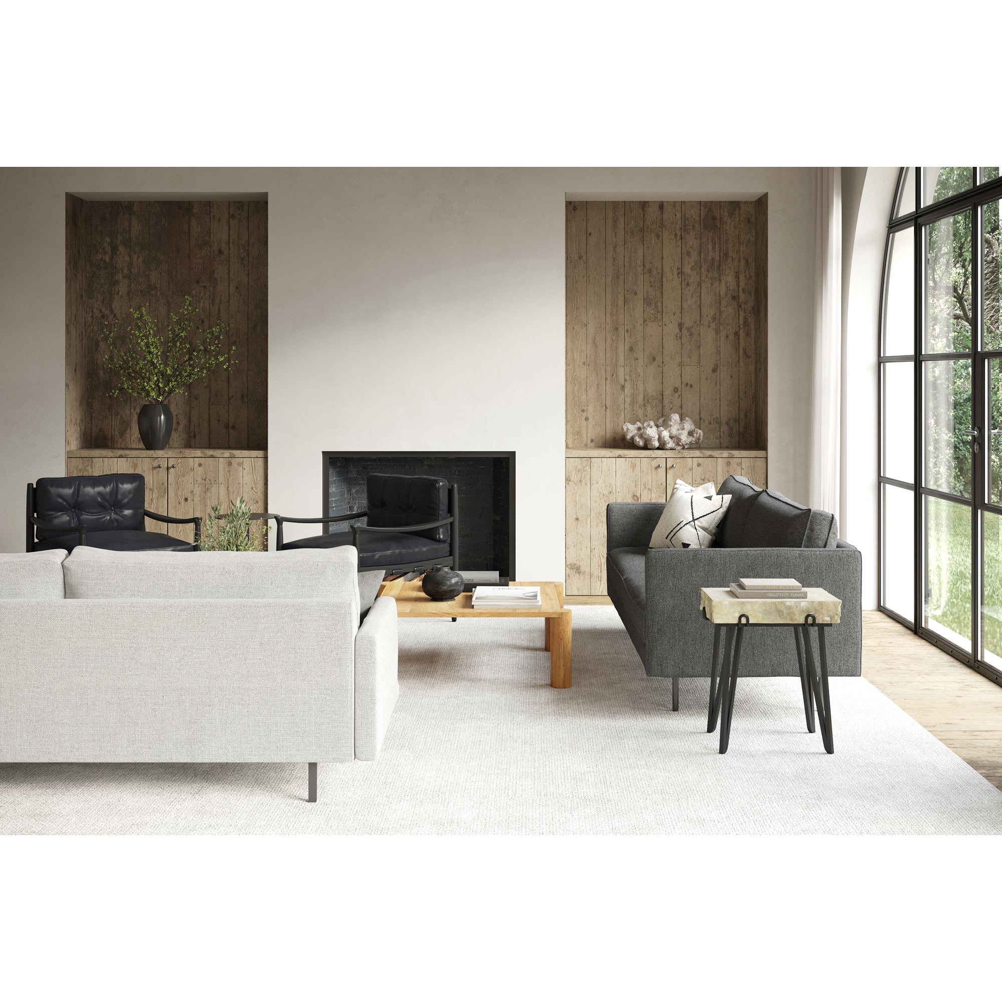 Alpert Accent Table Light Brown by Moe's Home Collection - view 3