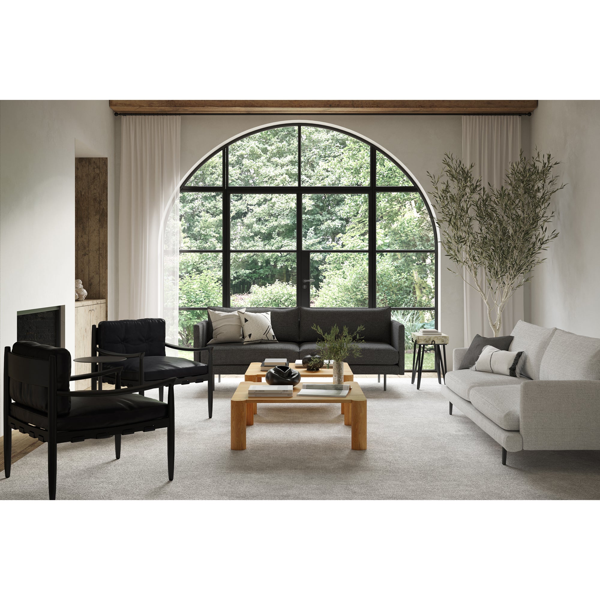Alpert Accent Table Light Brown by Moe's Home Collection - view 4