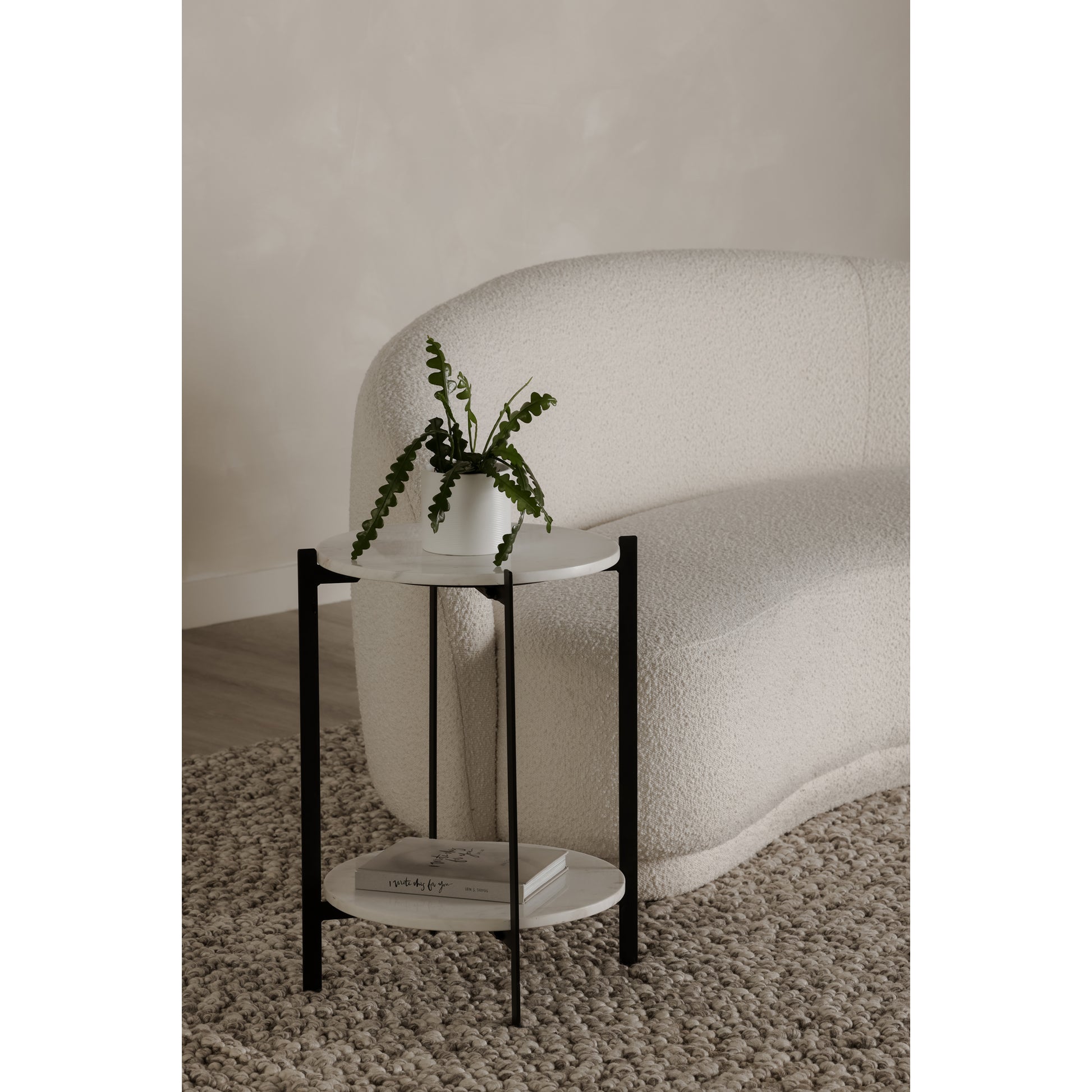 Melanie Accent Table White by Moe's Home Collection - view 2