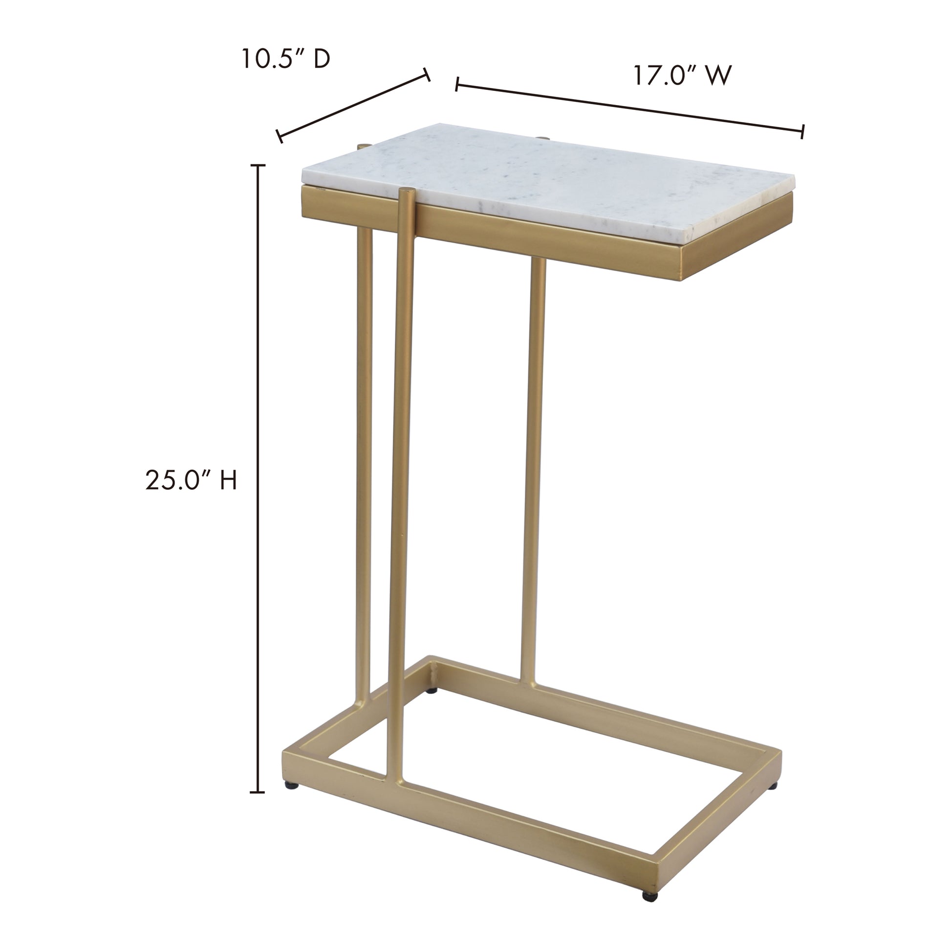 Sulu C Table White by Moe's Home Collection - view 6