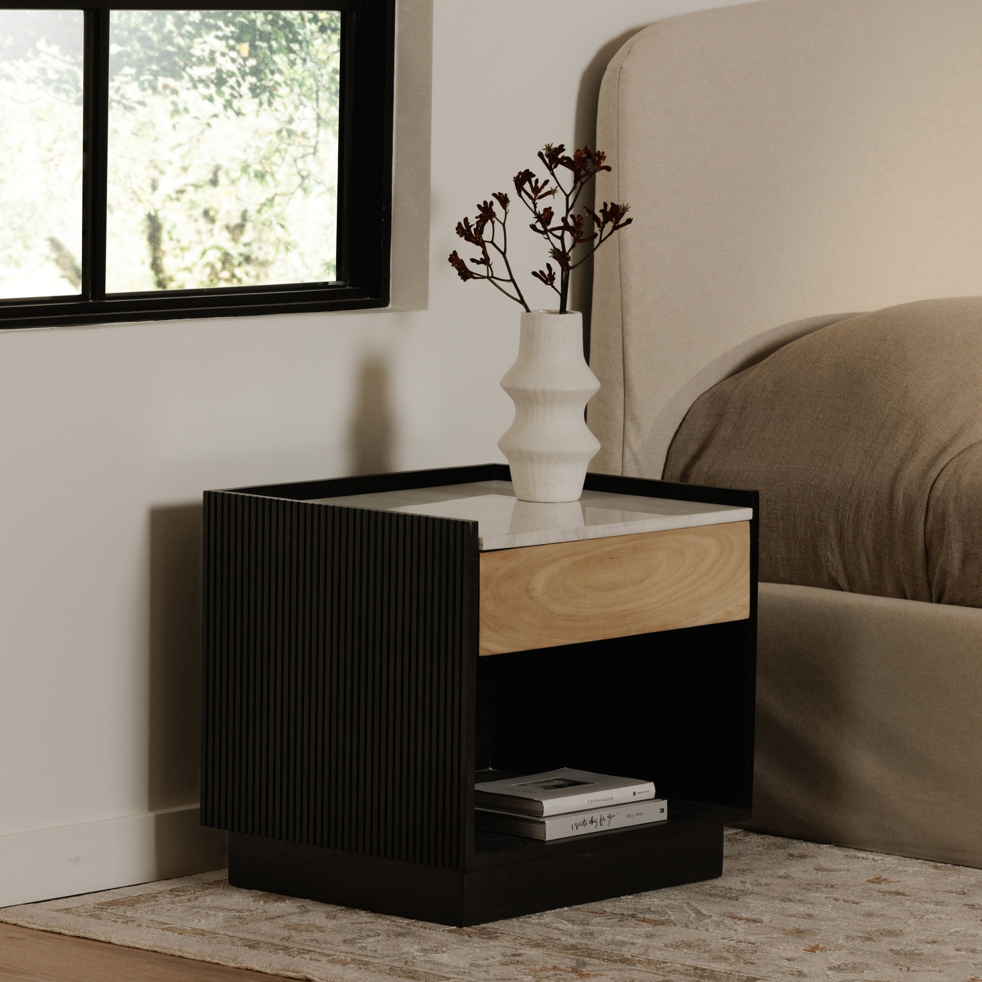 Carter Nightstand Black by Moe's Home Collection - view 2