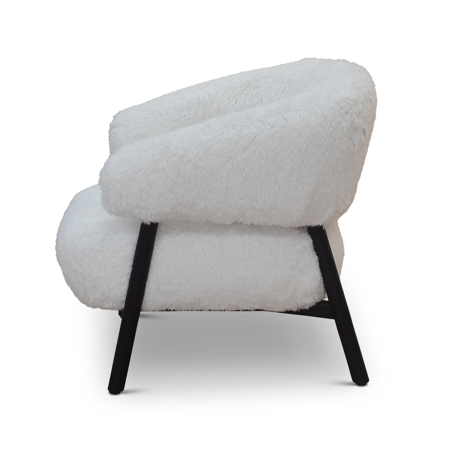 Mandy Black Wood & Fairy Accent Chair by Urbia