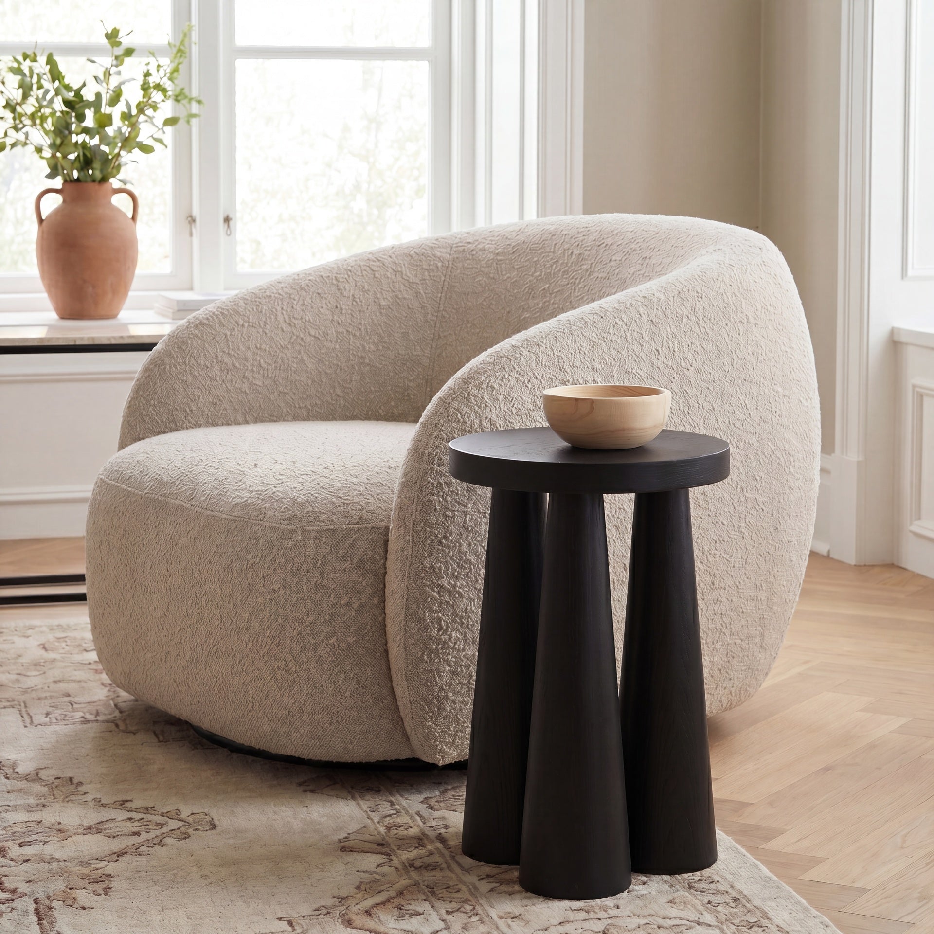 Atria Black End Table by Urbia