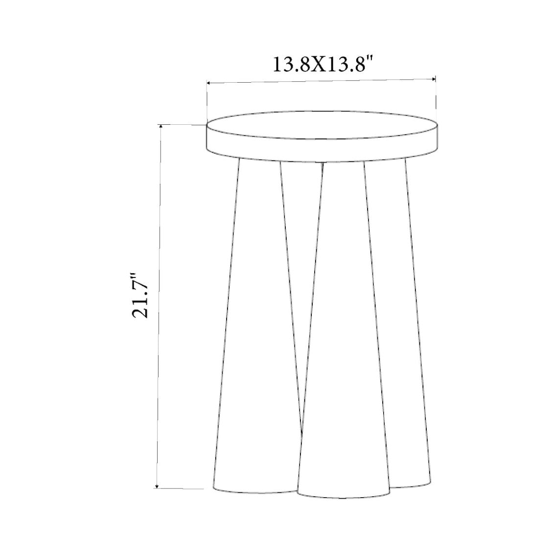 Atria Black End Table by Urbia