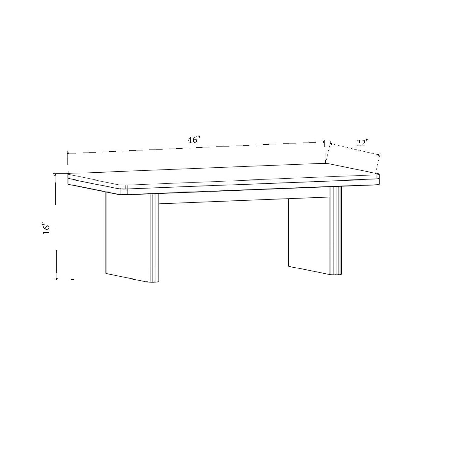 Caden Coffee Table by Urbia