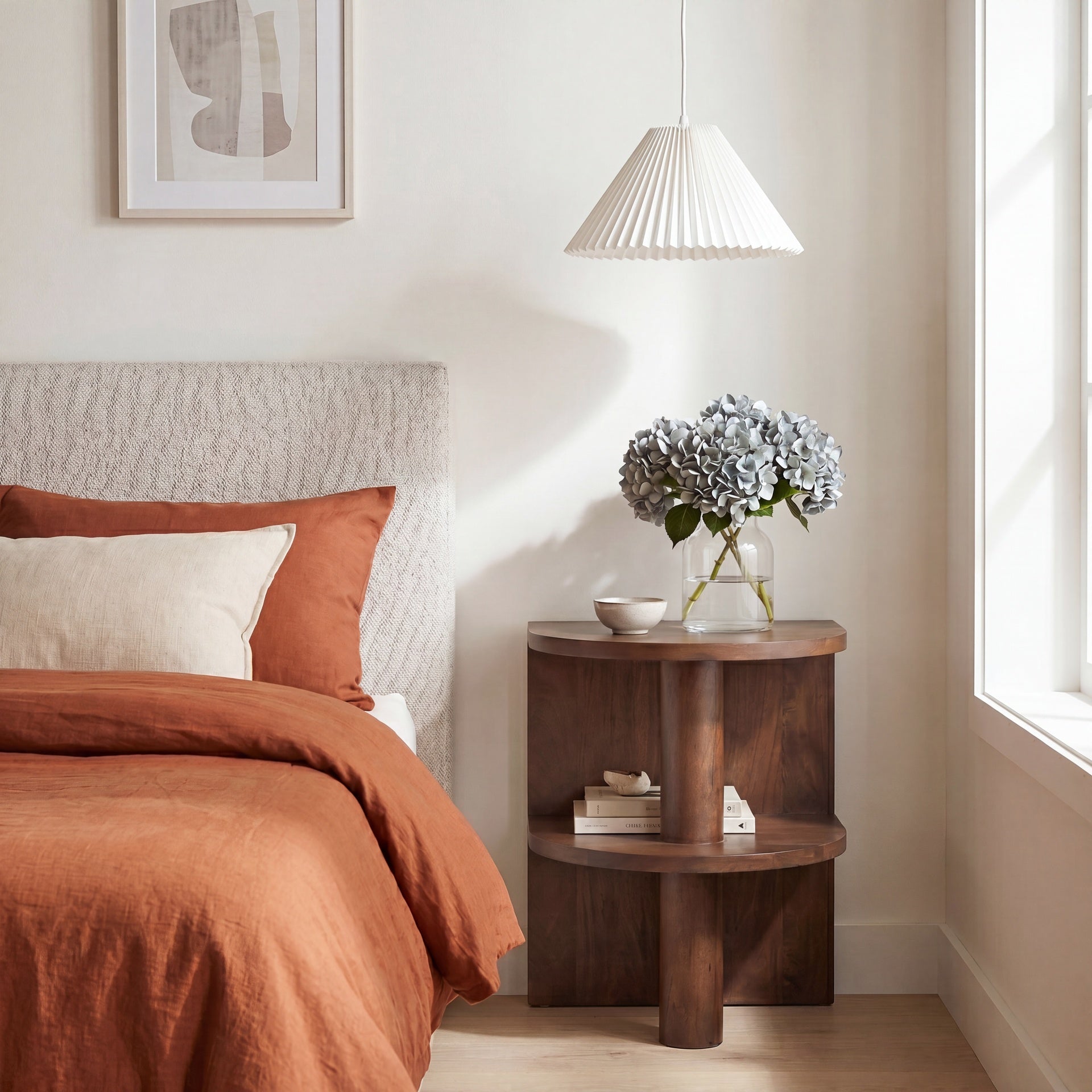 Darwin Walnut End Table by Urbia