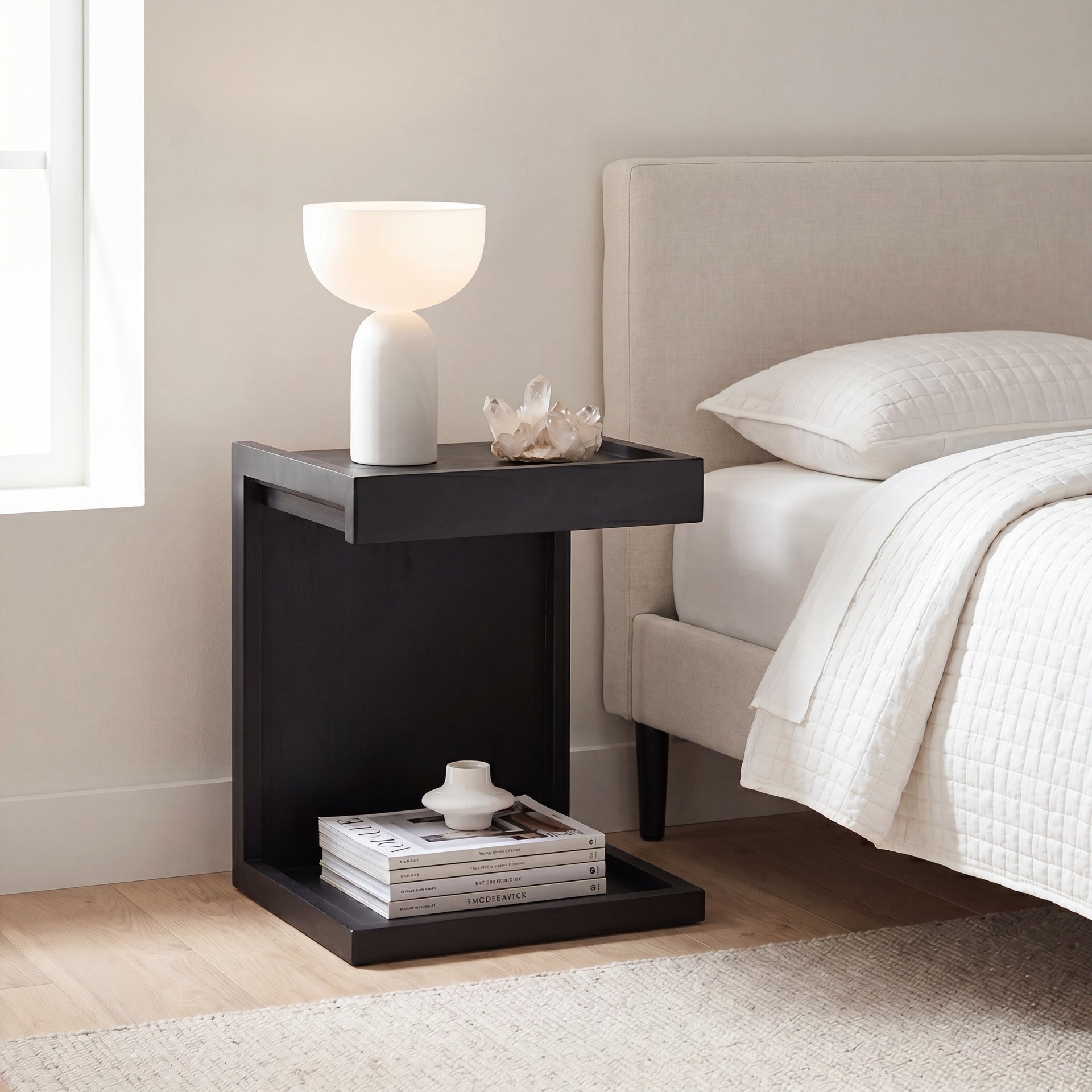 Rivo Black End Table by Urbia