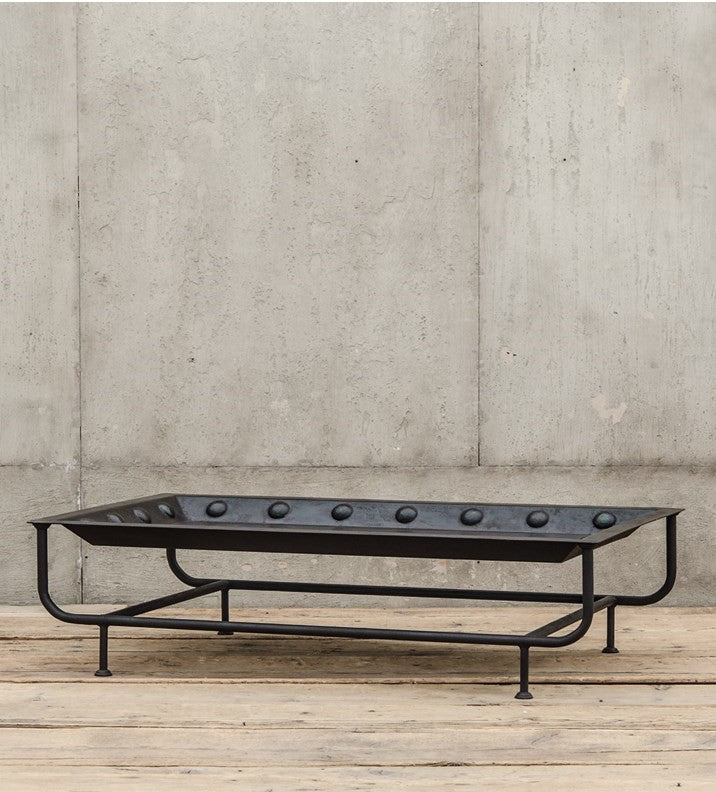 Industrial Riveted Tray Coffee Table
