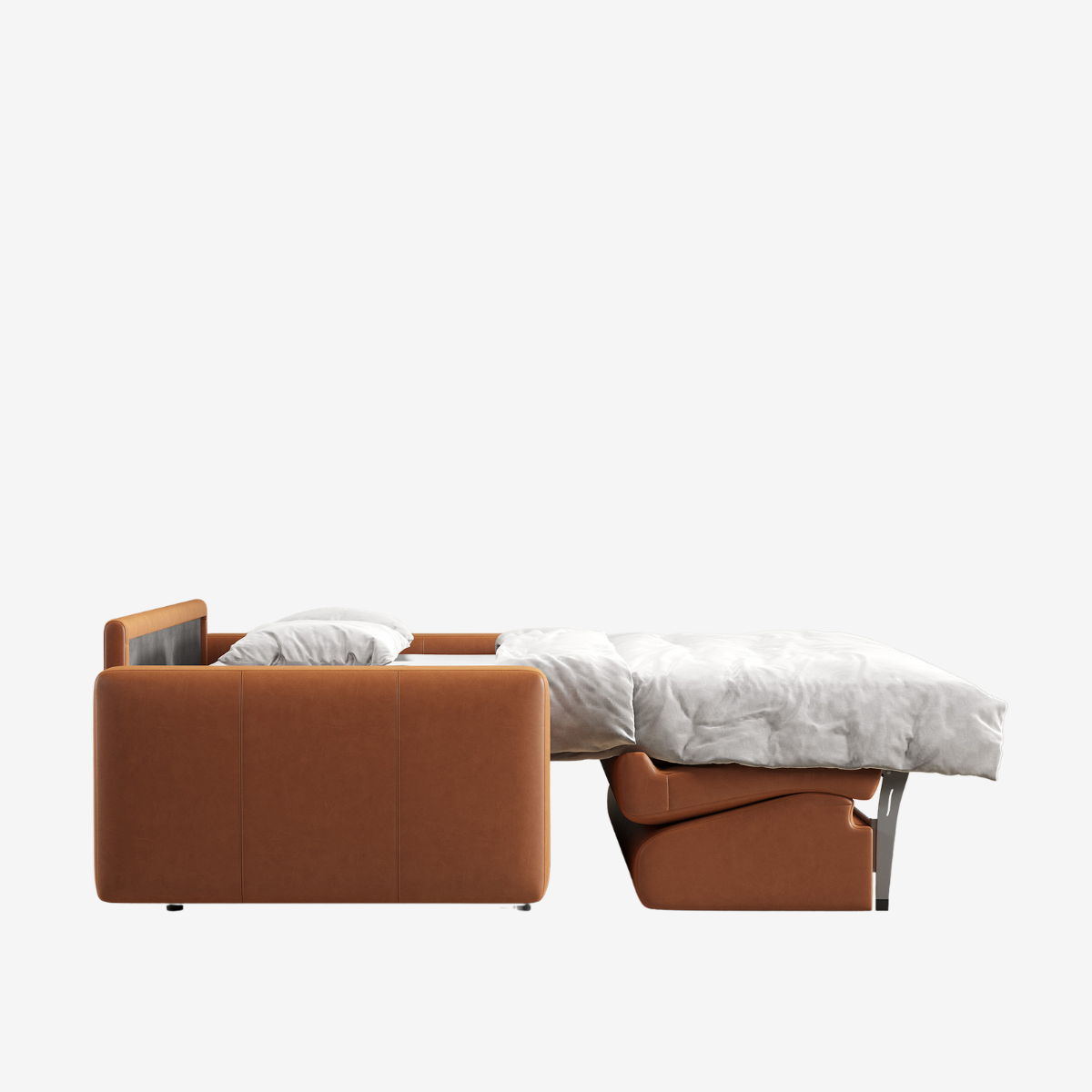 Carnell Leather Queen Sleeper Sofa with Standard Arms by Innovation Living at ZIN Home