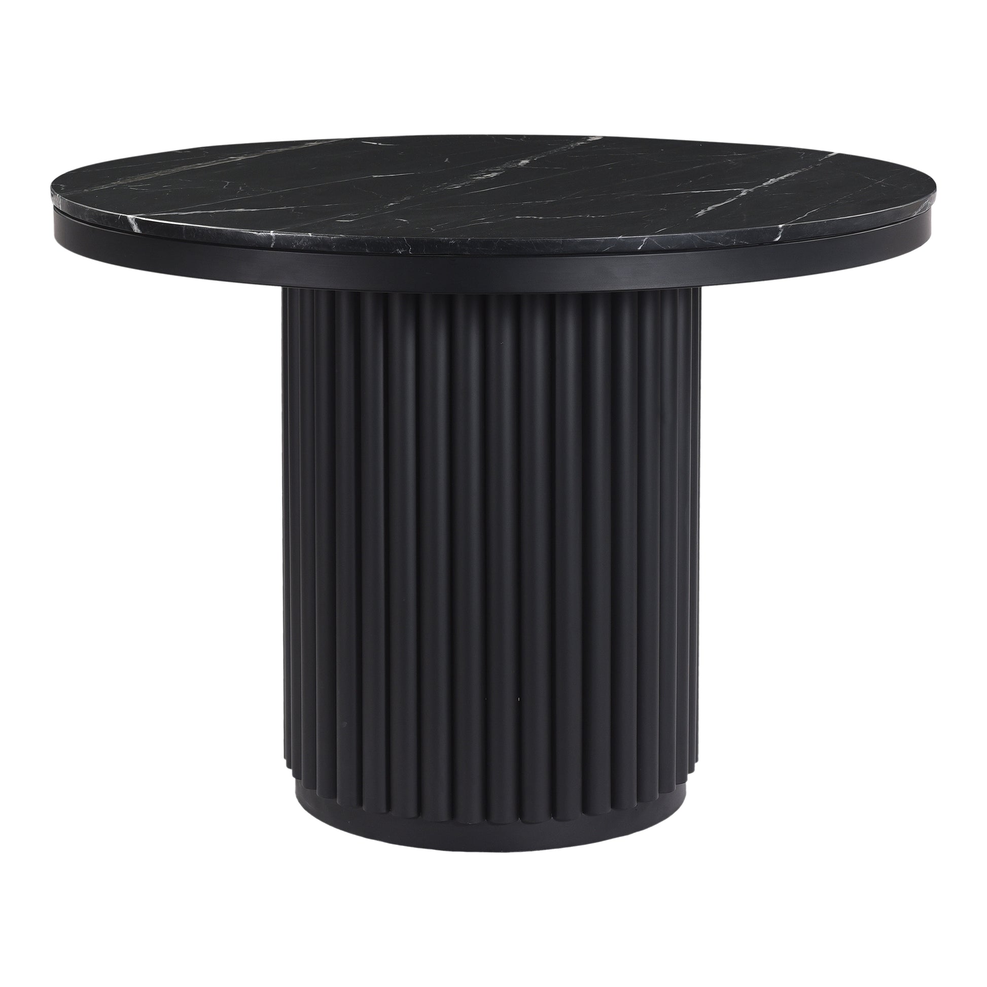 Tower Dining Table Black Marble by Moe's Home Collection