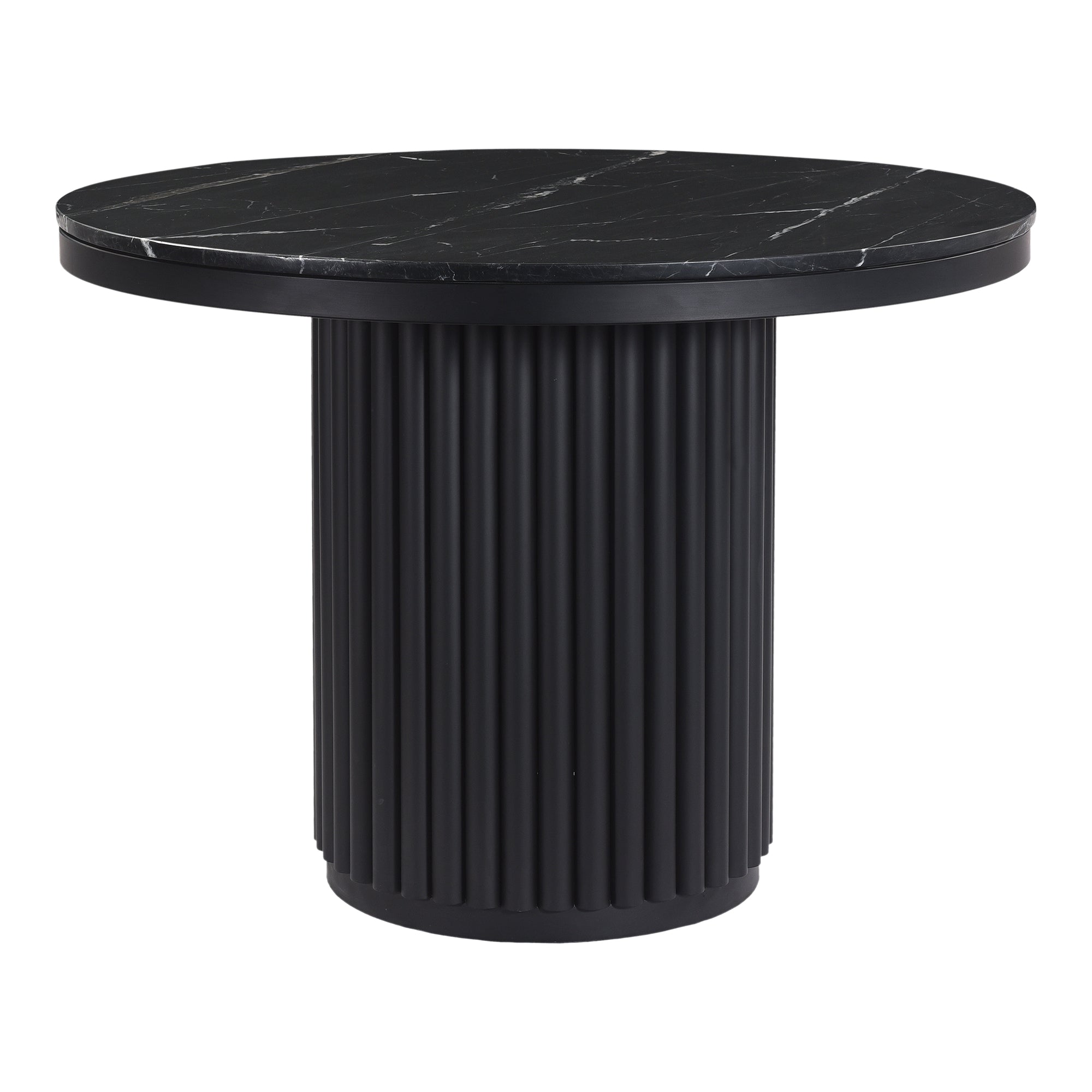 Tower Dining Table Black Marble by Moe's Home Collection