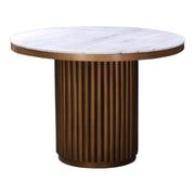 Tower Dining Table White Marble by Moe's Home Collection