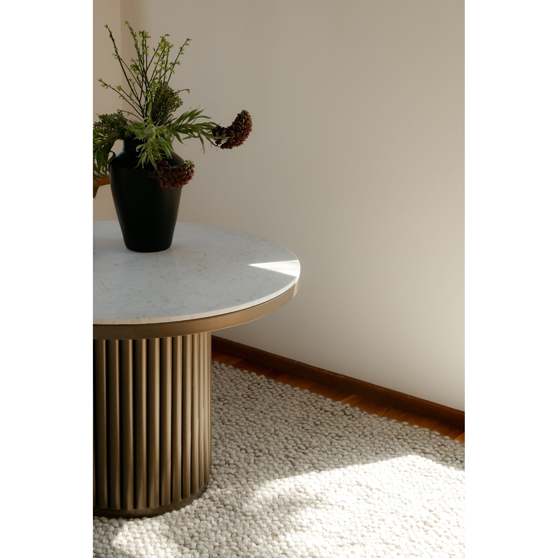Tower Dining Table White Marble by Moe's Home Collection - view 2